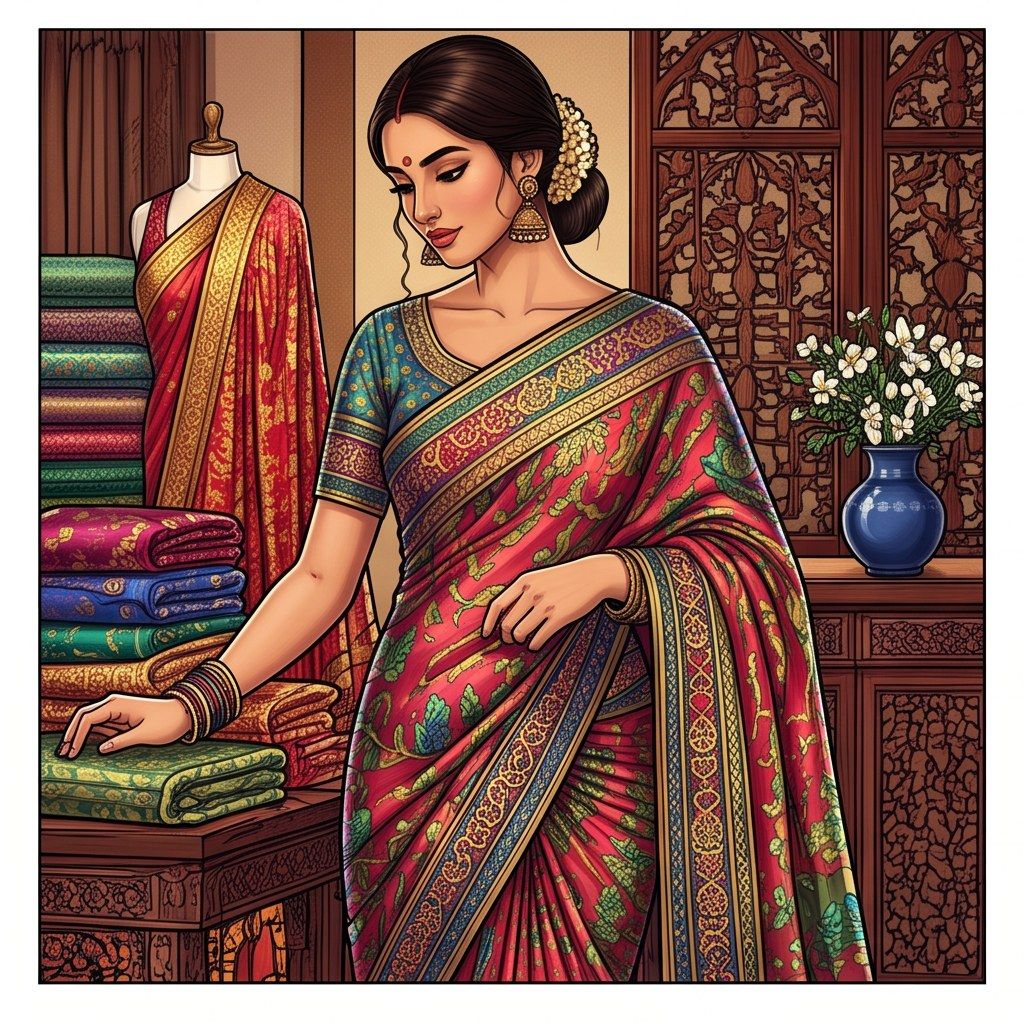 Full-colour reference for Saree Textile Studio