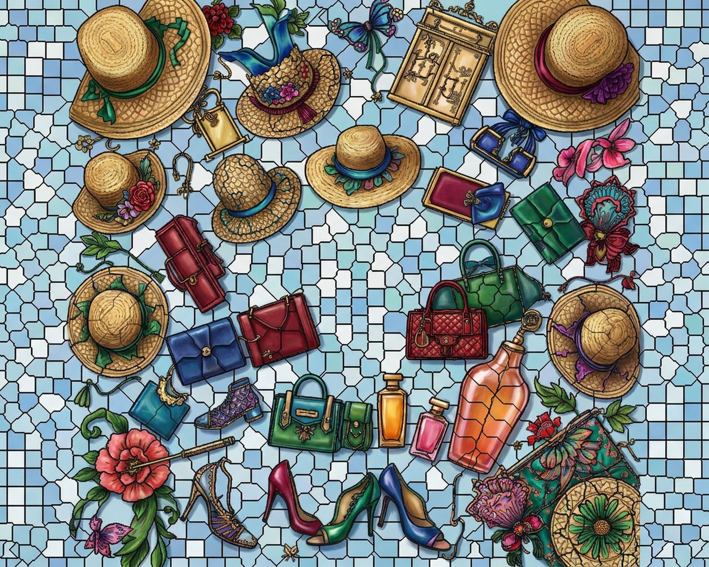 Full-colour reference for Atelier Flat Lay