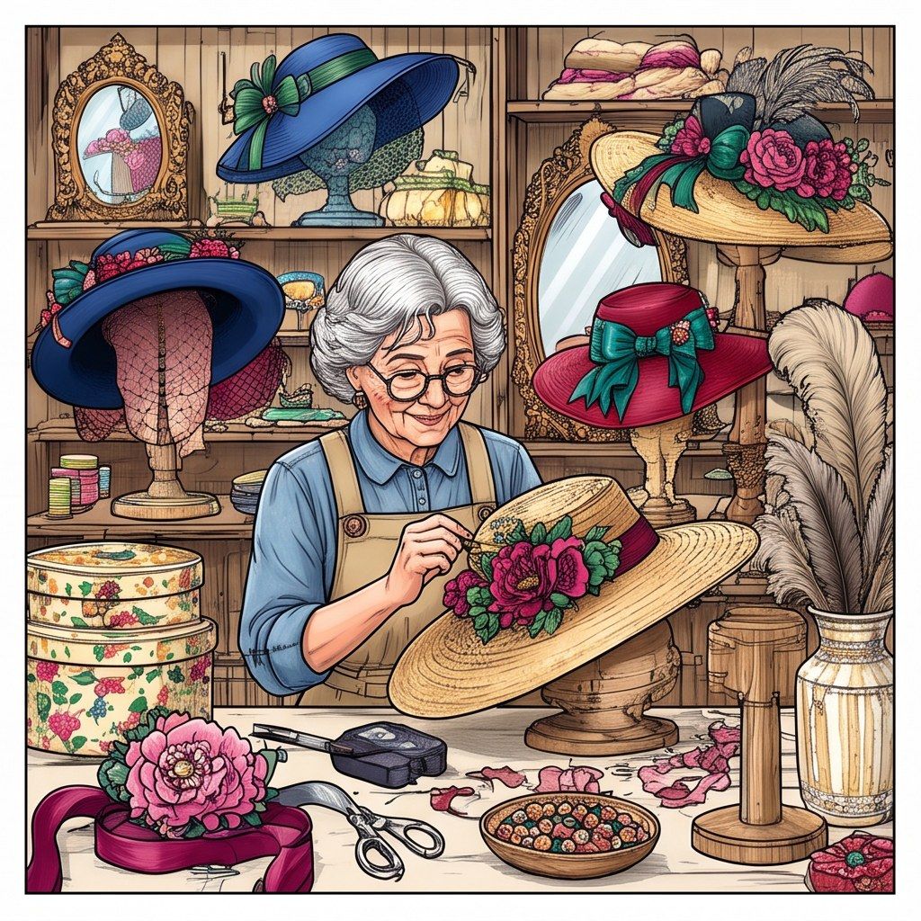 Full-colour reference for Vintage Milliner Shop
