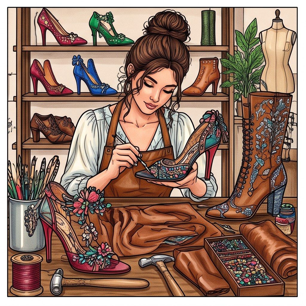 Full-colour reference for Designer Shoe Workshop
