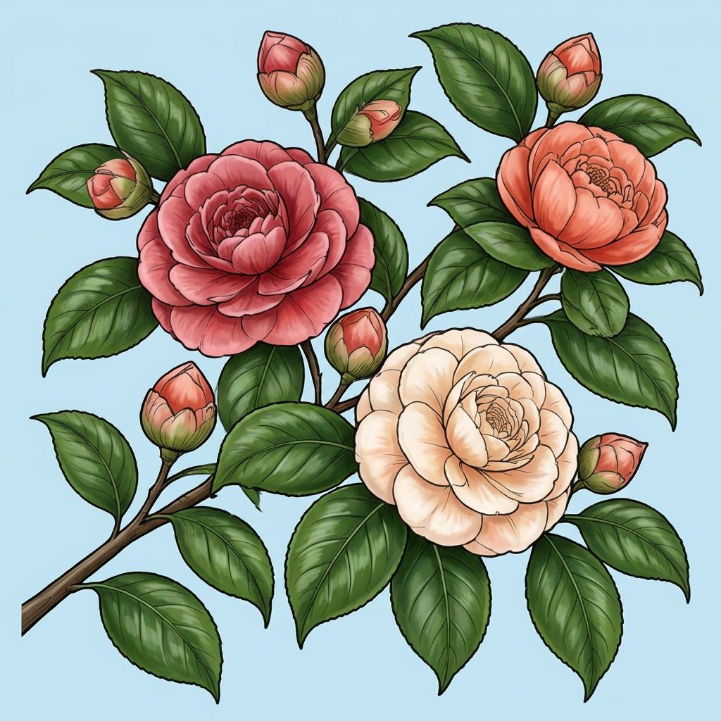 Full-colour reference for Camellia Branch Study
