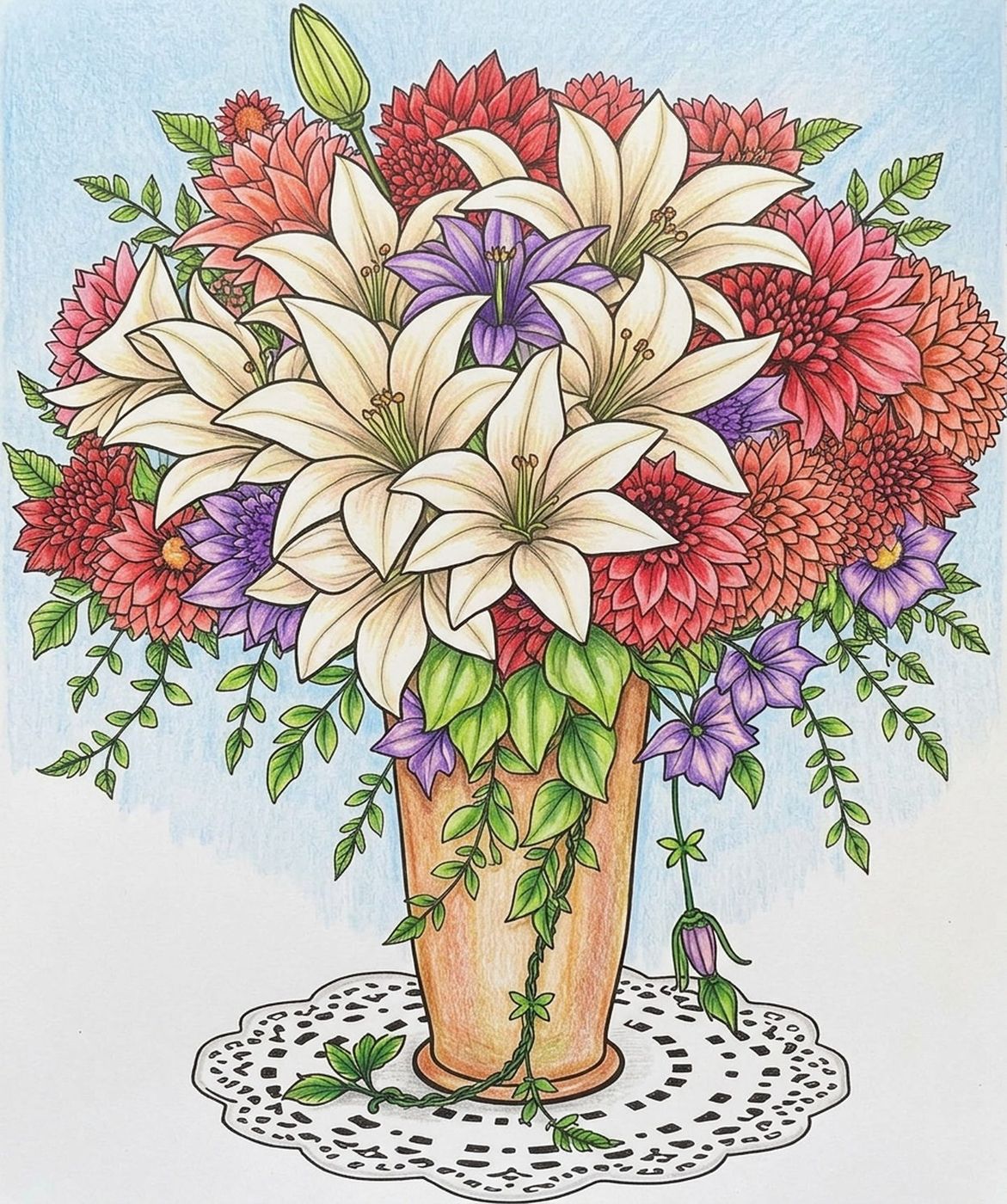 Full-colour reference for Lilies and Dahlias