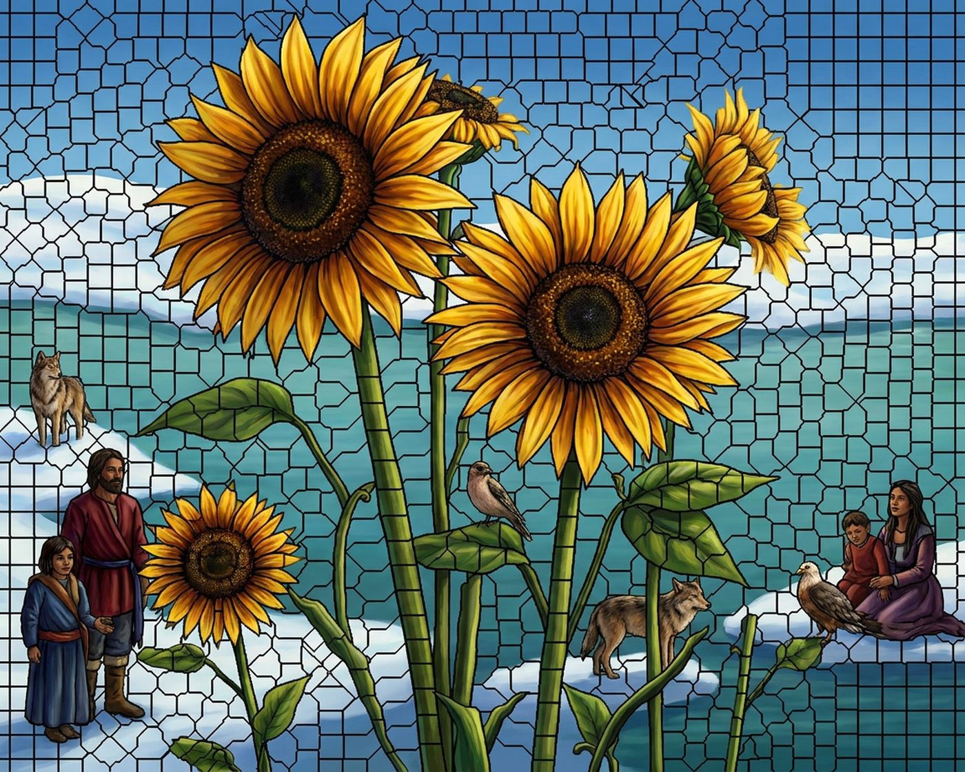 Full-colour reference for Sunflower Study