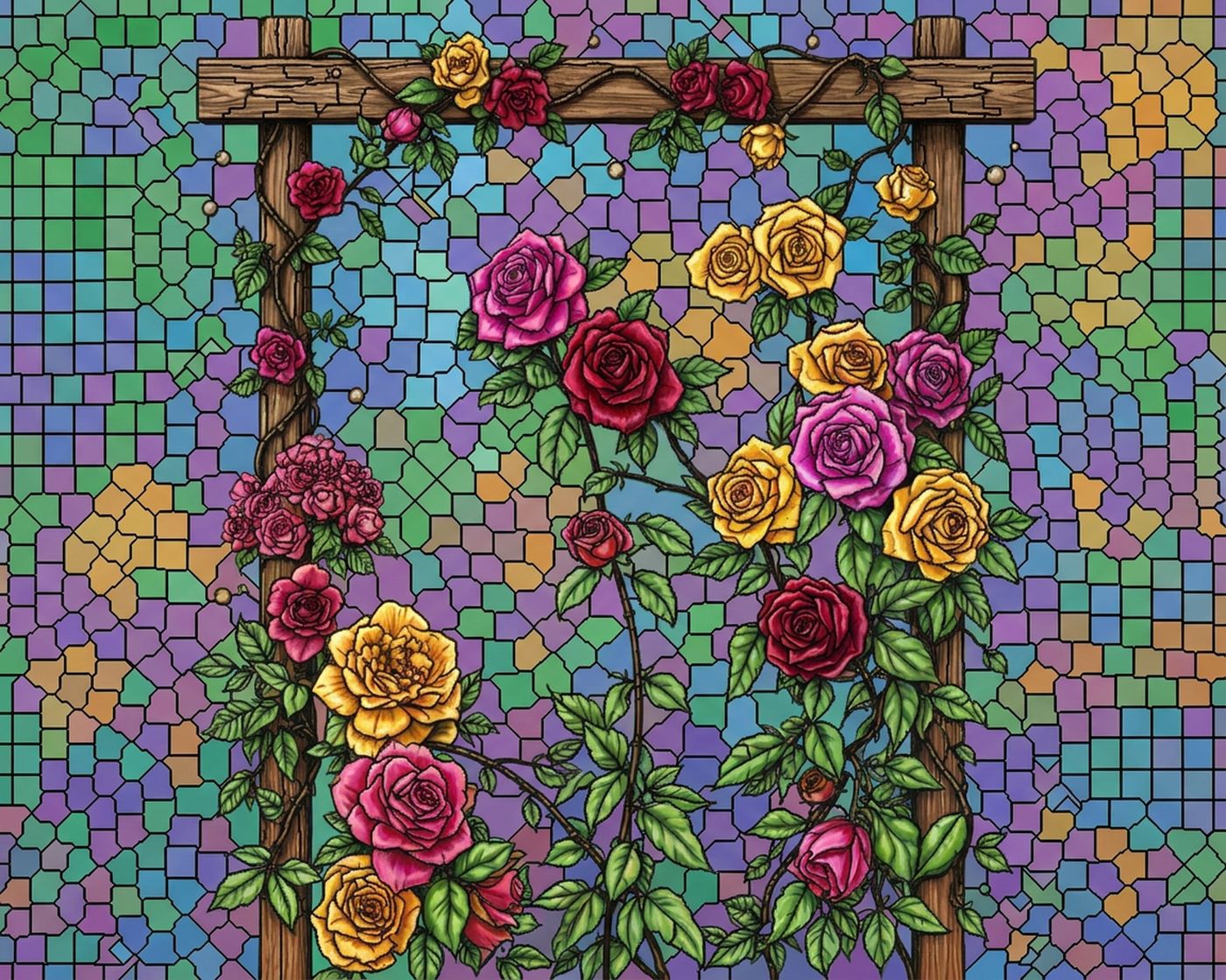 Full-colour reference for Rose Trellis