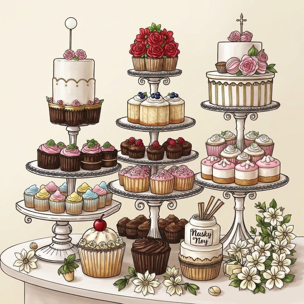 Full-colour reference for Patisserie Display