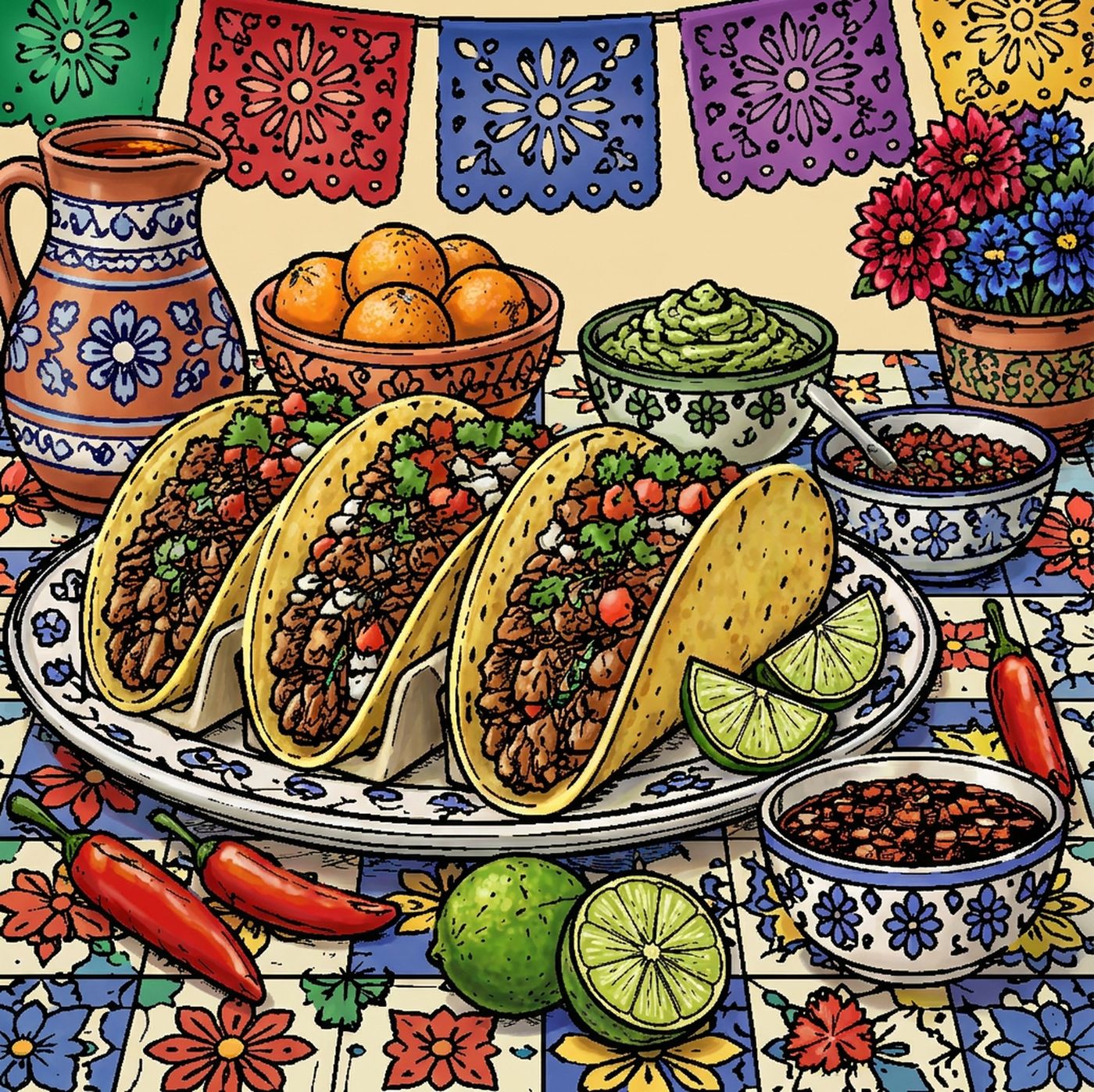 Full-colour reference for Taco Fiesta