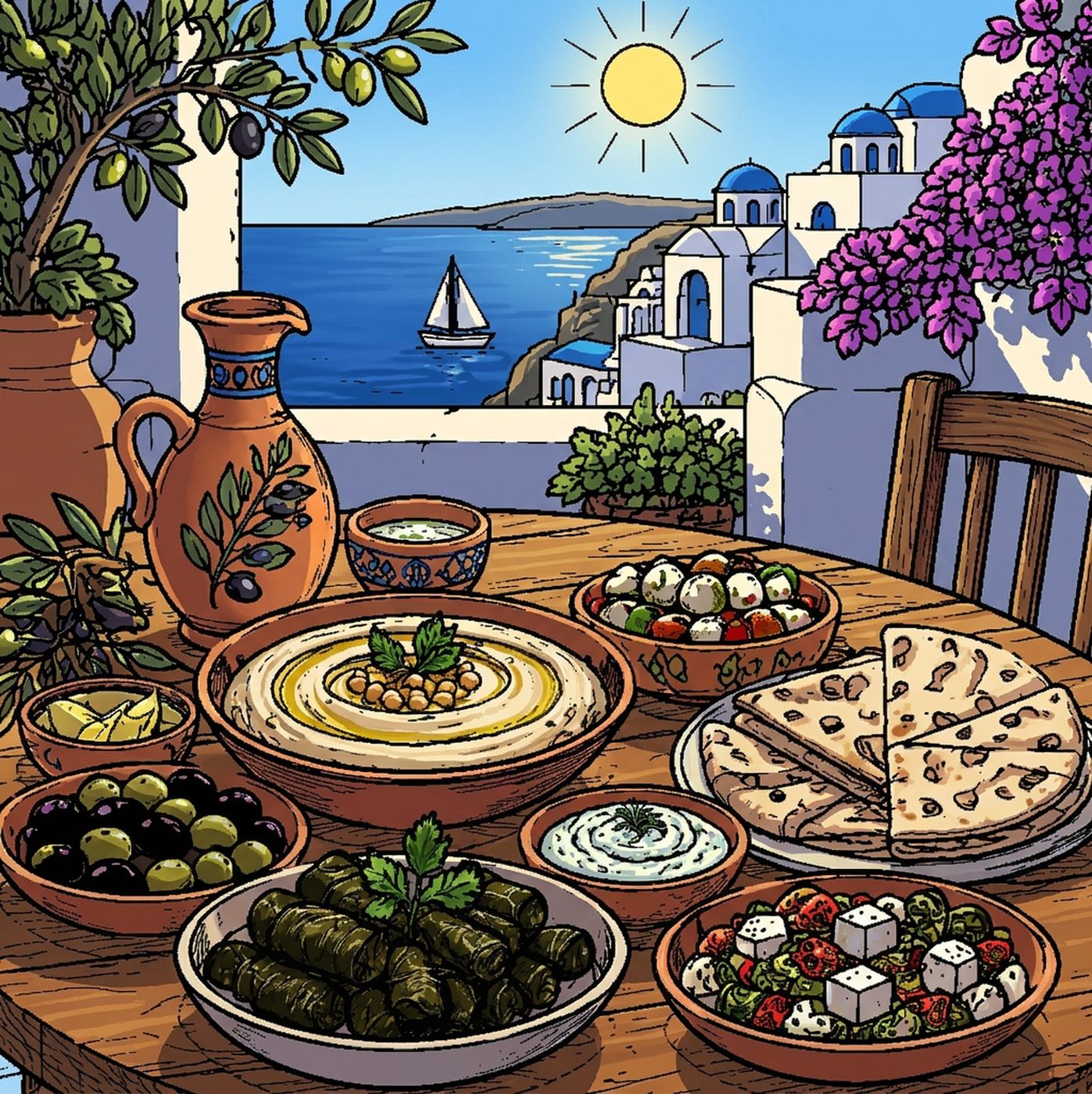 Full-colour reference for Mediterranean Mezze