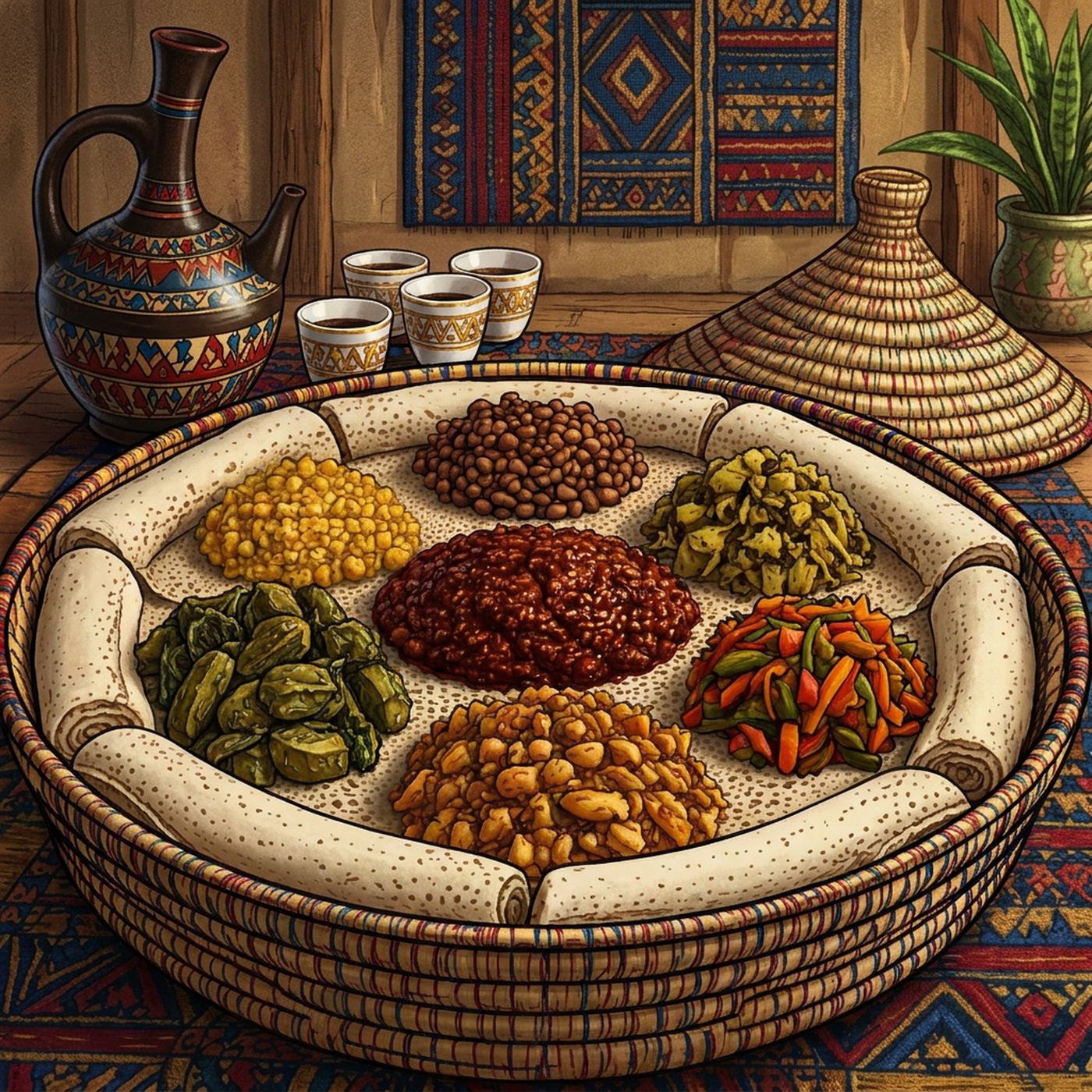 Full-colour reference for Ethiopian Feast