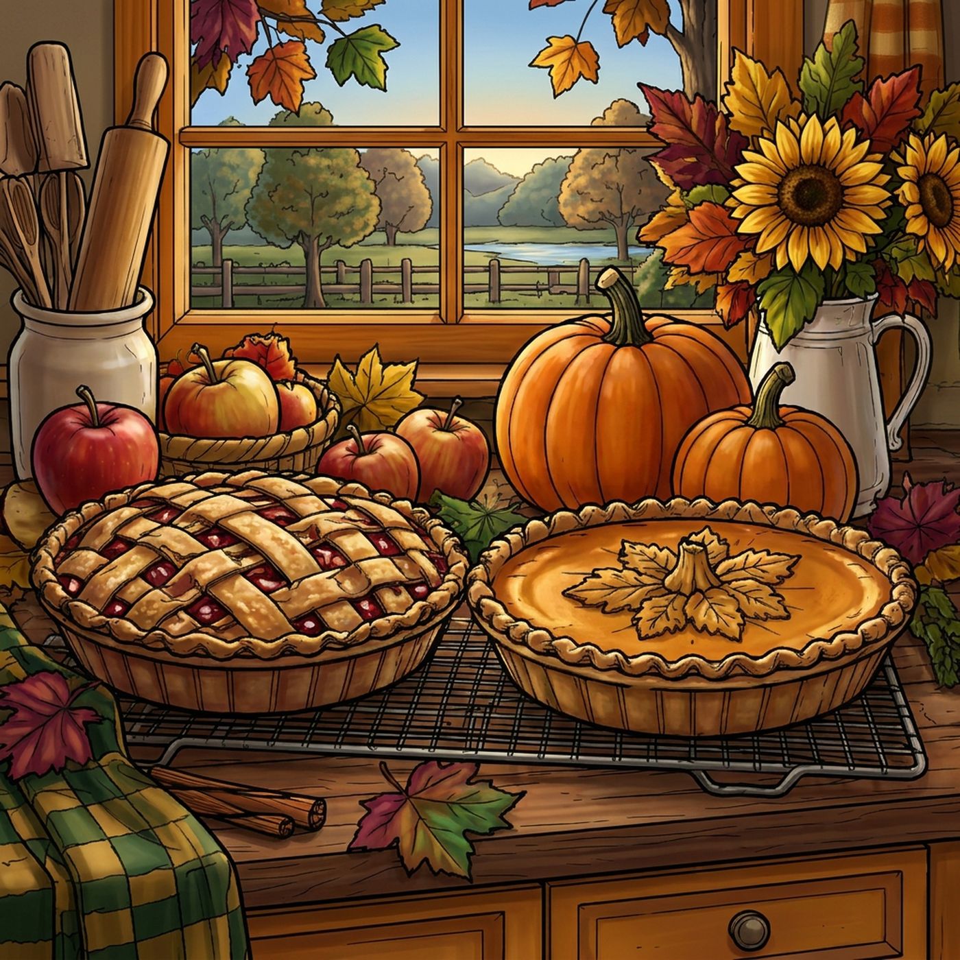 Full-colour reference for Harvest Pies