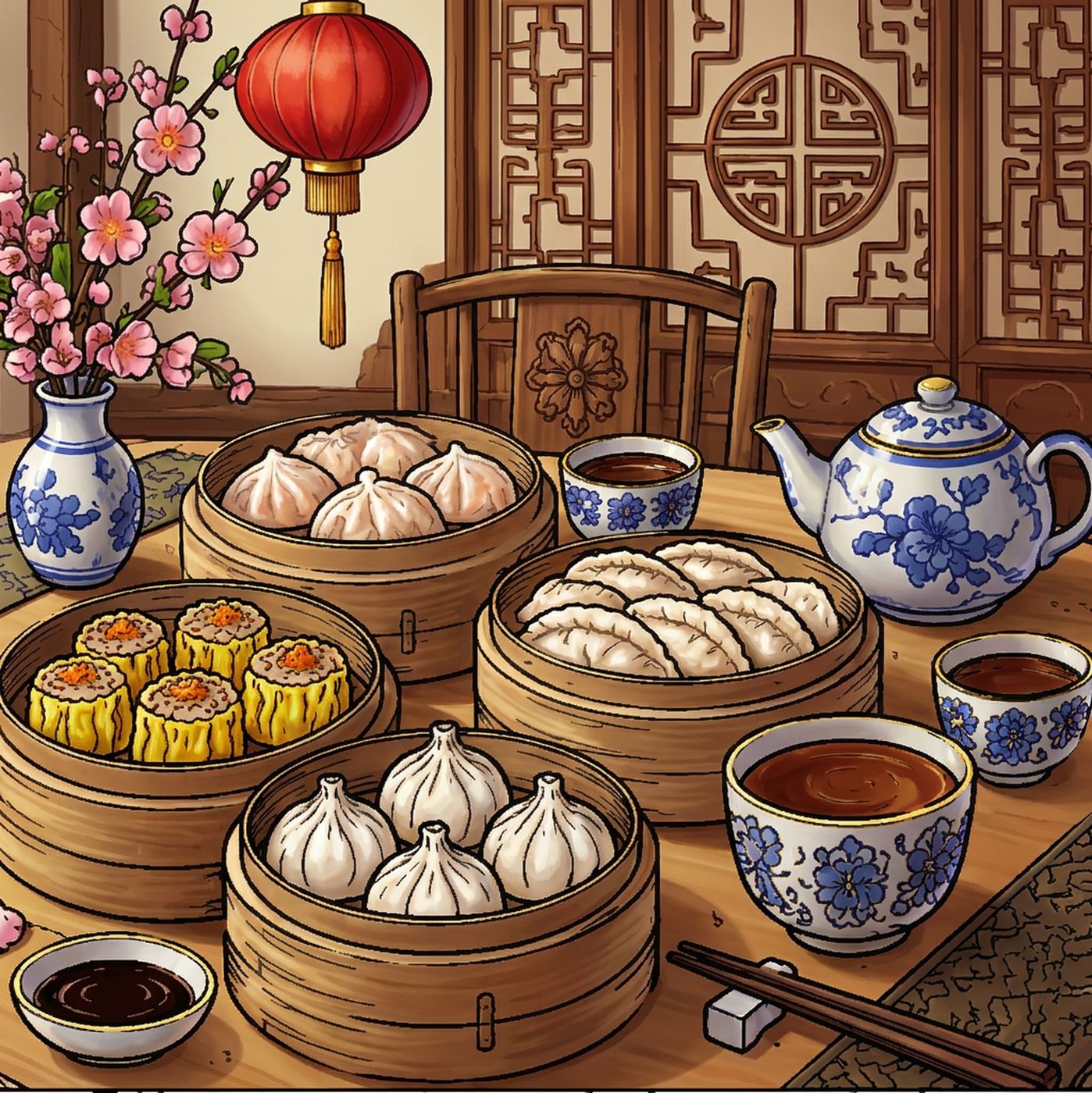 Full-colour reference for Dim Sum Table