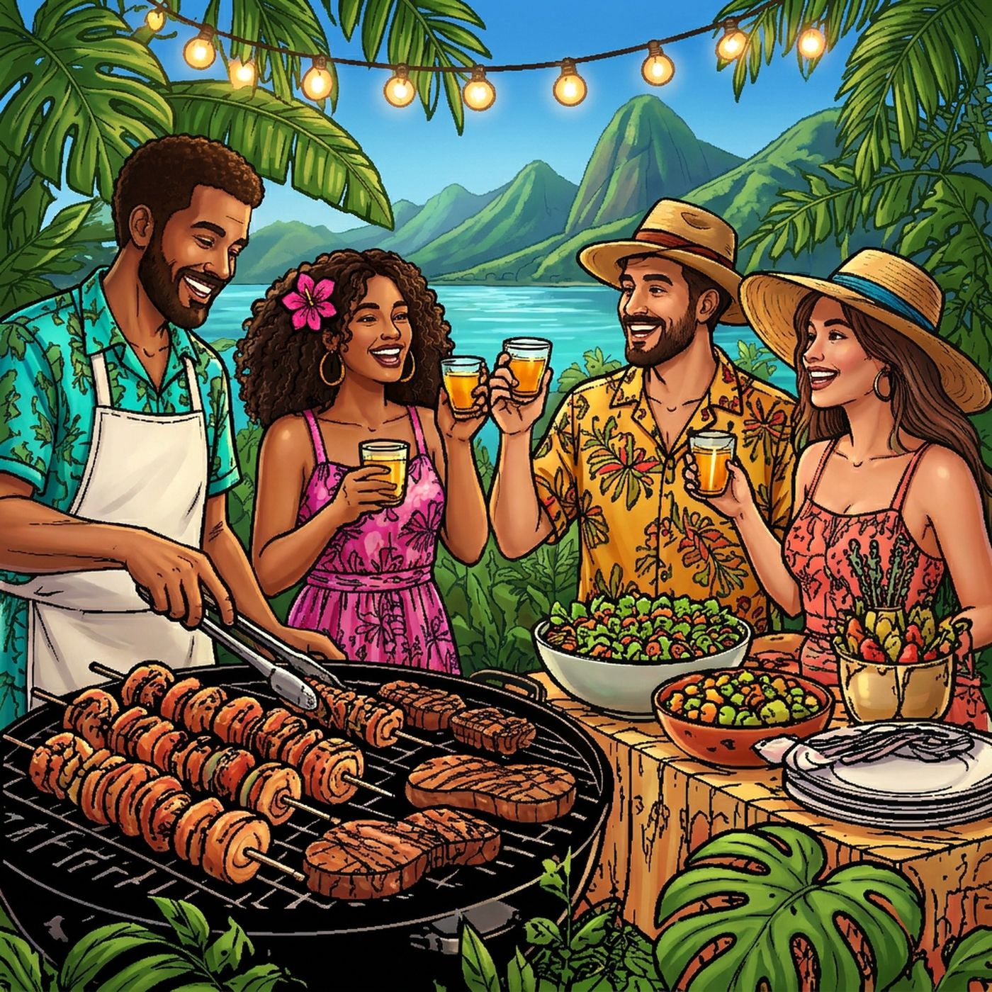 Full-colour reference for Garden Barbecue