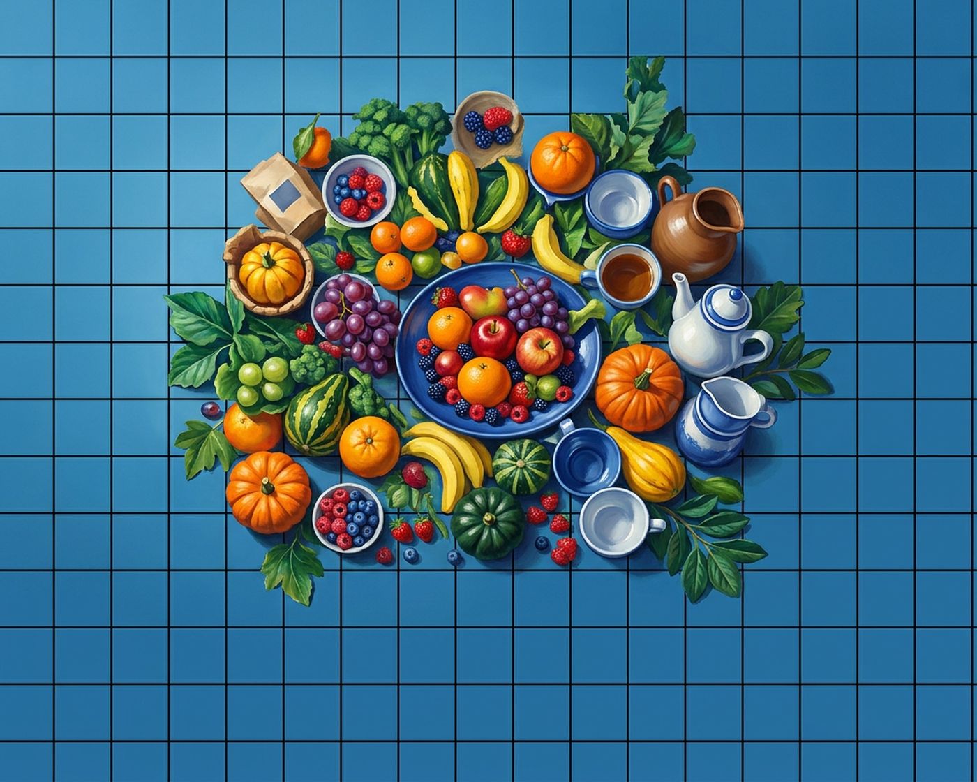 Full-colour reference for Farmhouse Spread