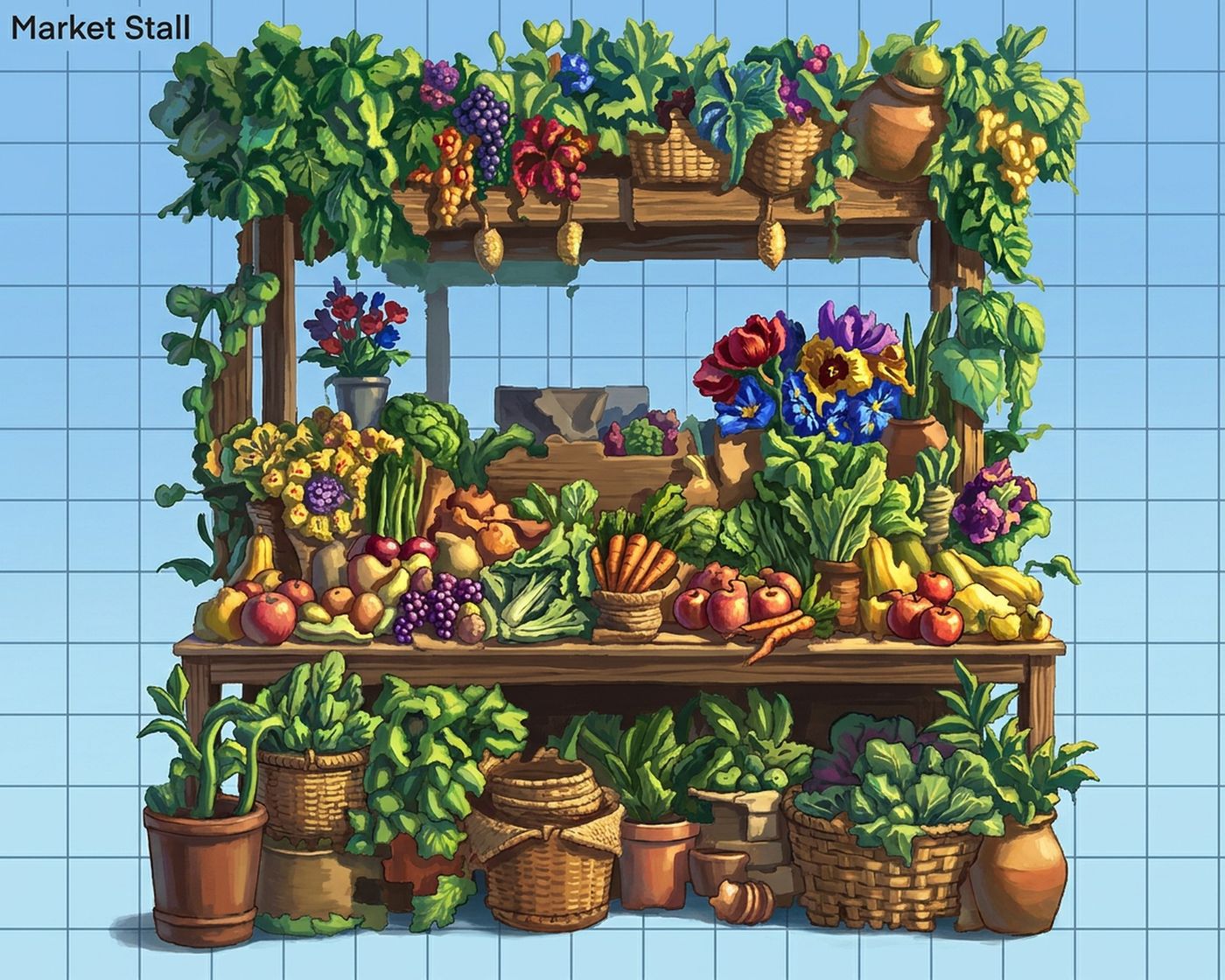 Full-colour reference for Market Stall