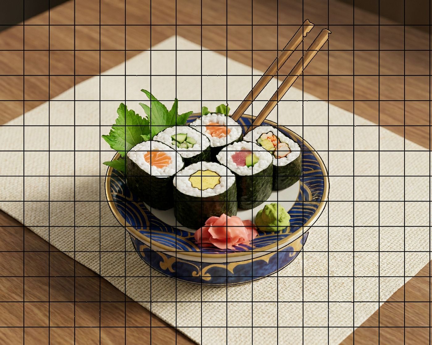 Full-colour reference for Sushi Platter