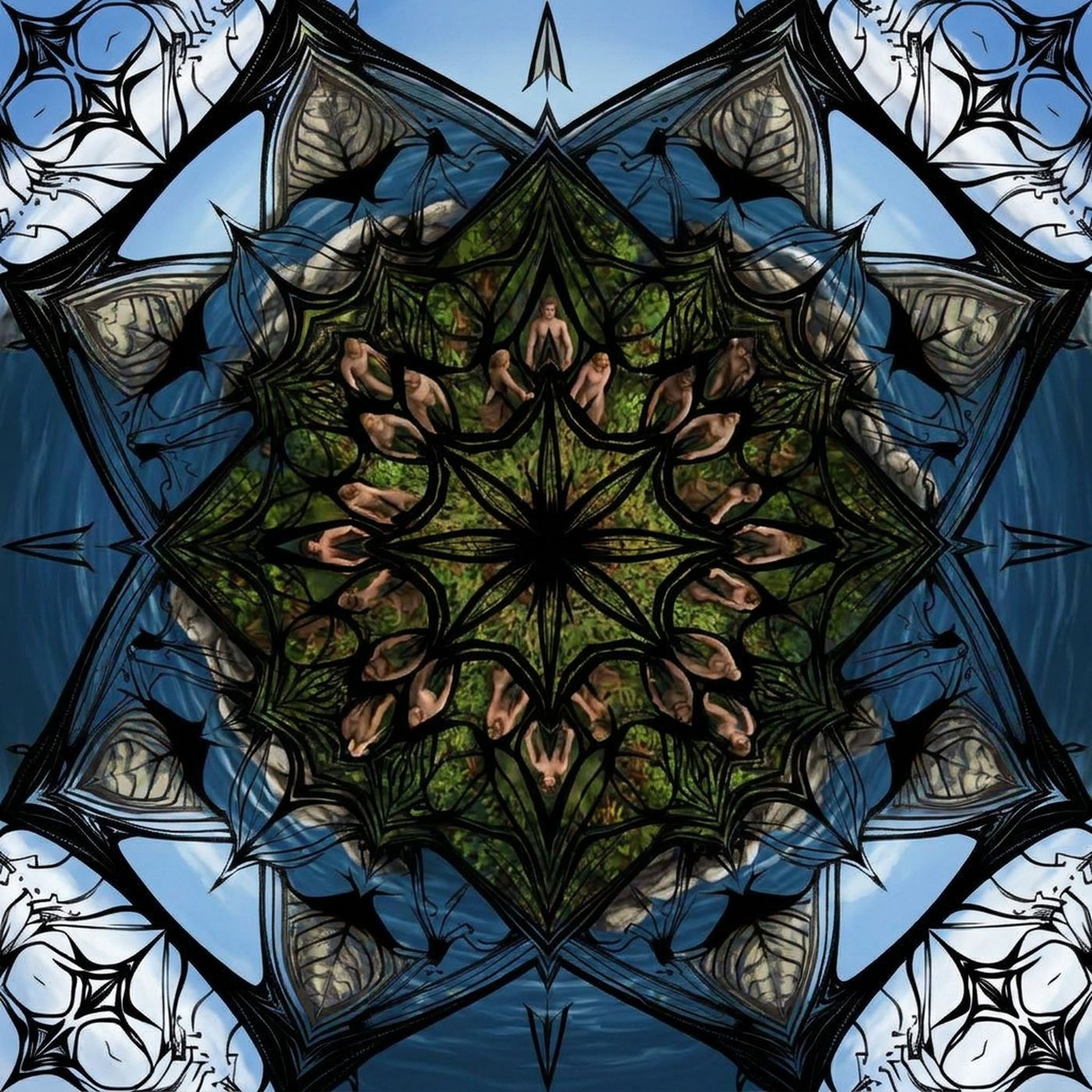 Full-colour reference for Geometric Kaleidoscope 1