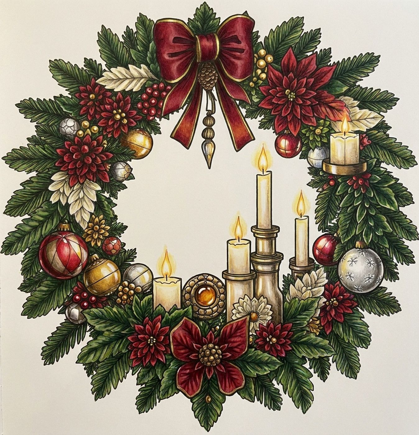 Full-colour reference for Winter Wreath