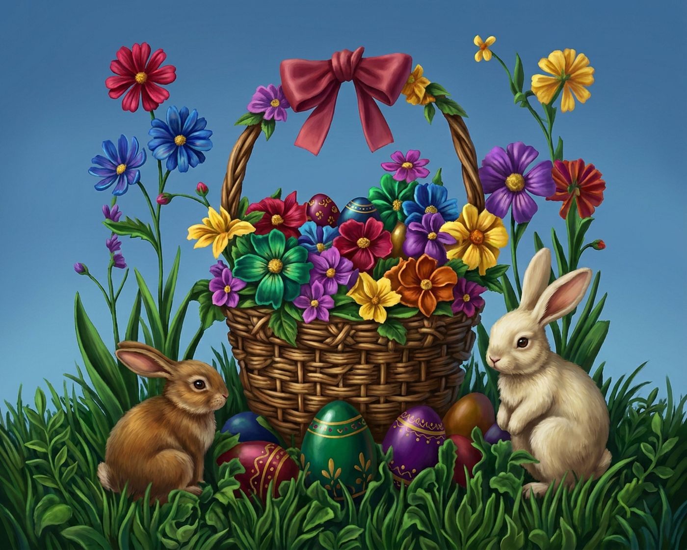 Full-colour reference for Easter Basket