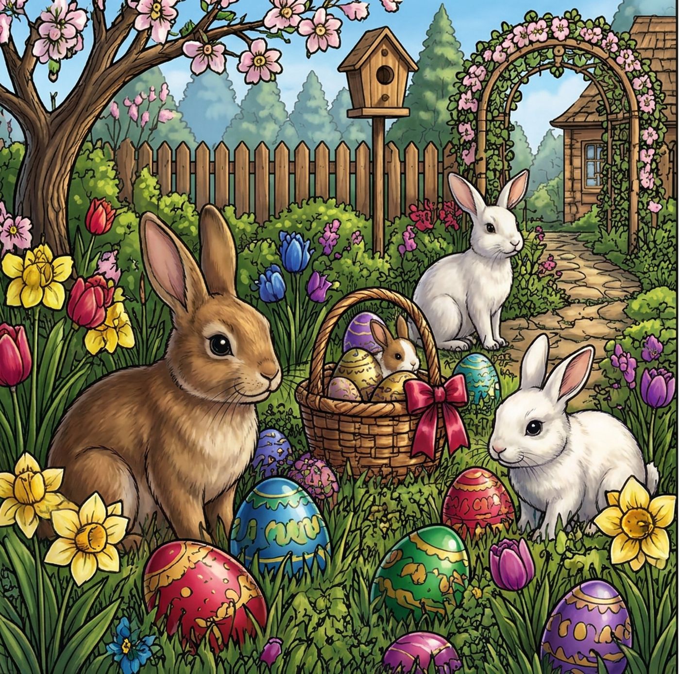 Full-colour reference for Easter Garden Hunt