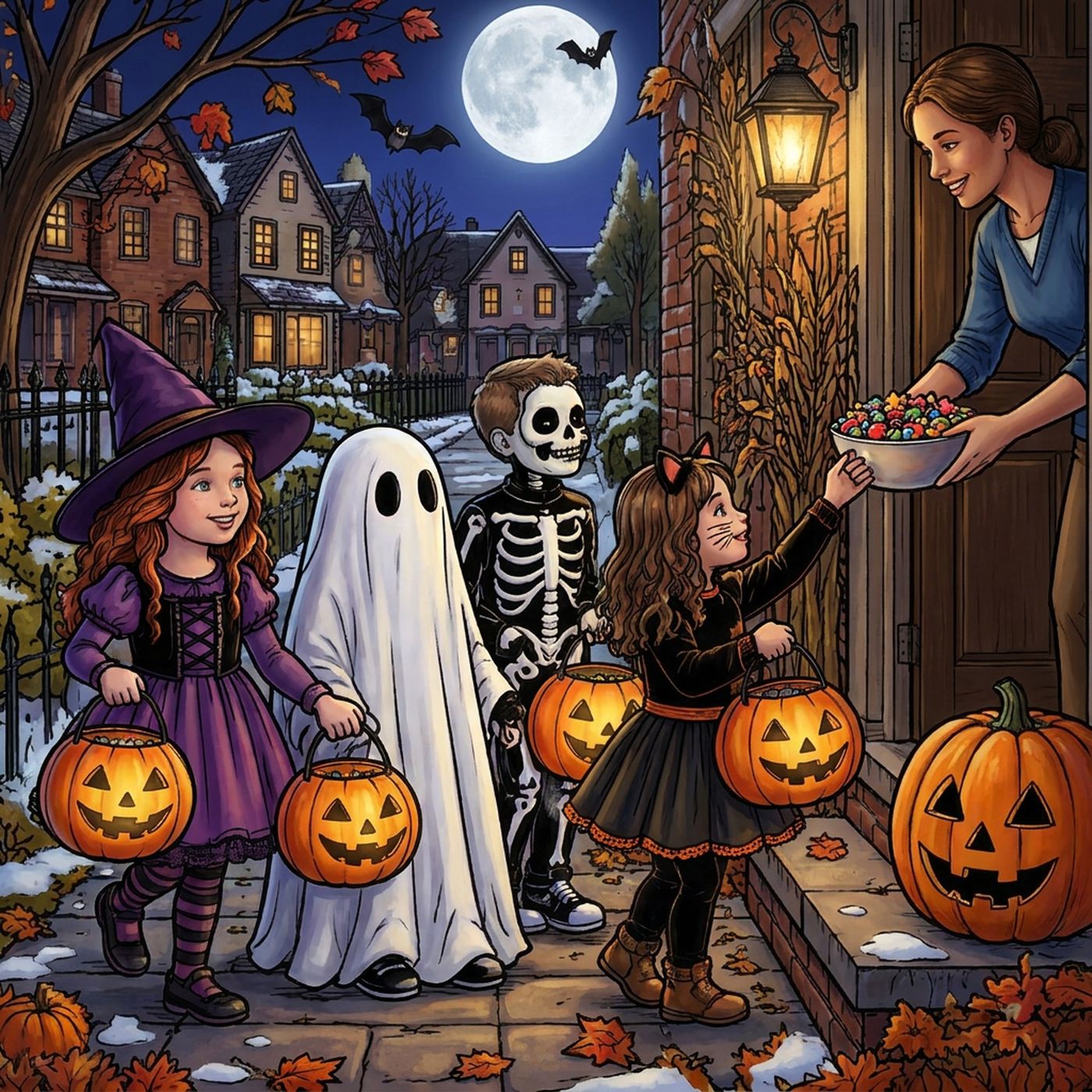 Full-colour reference for Trick or Treat Street