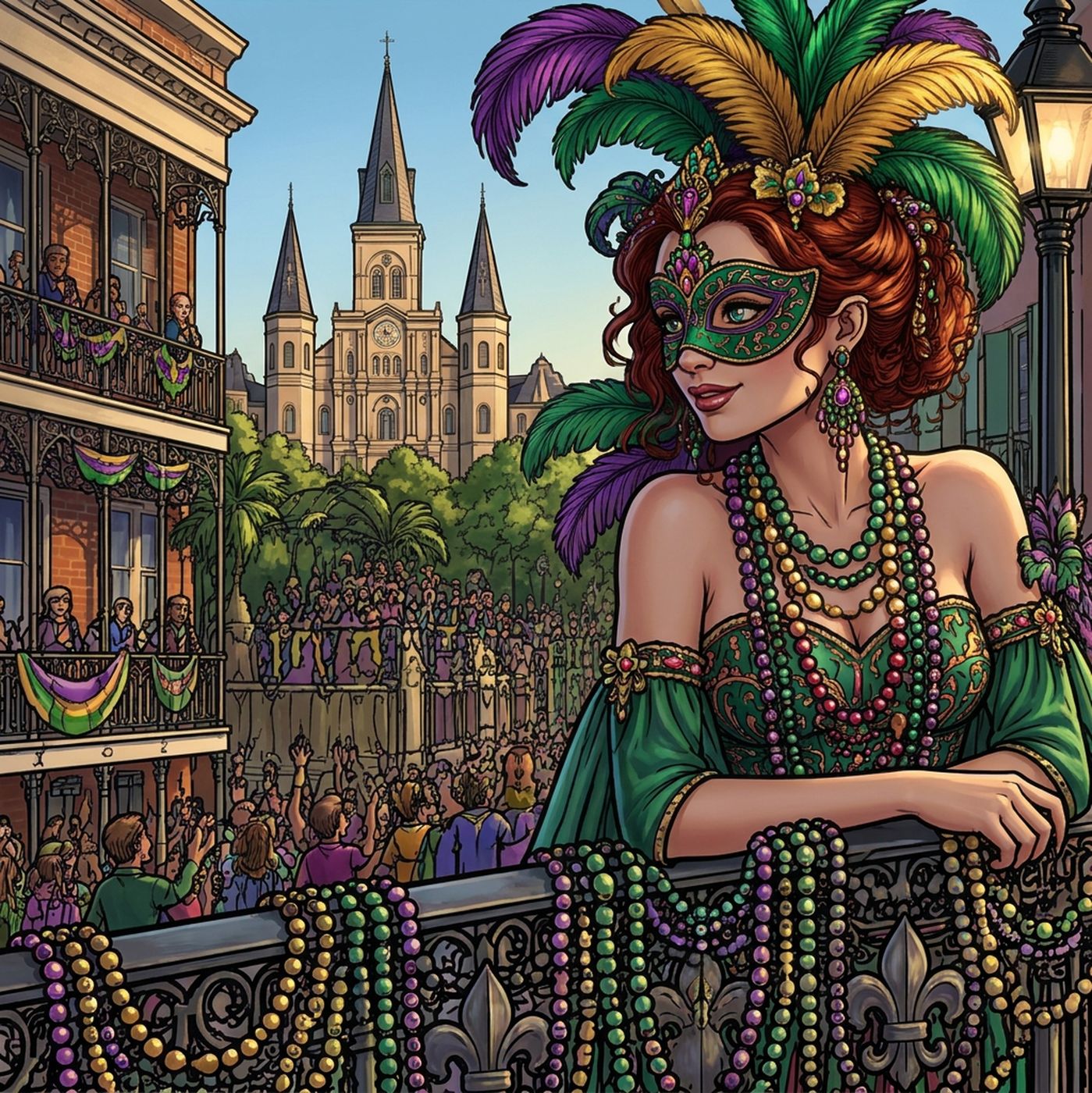 Full-colour reference for Mardi Gras Balcony