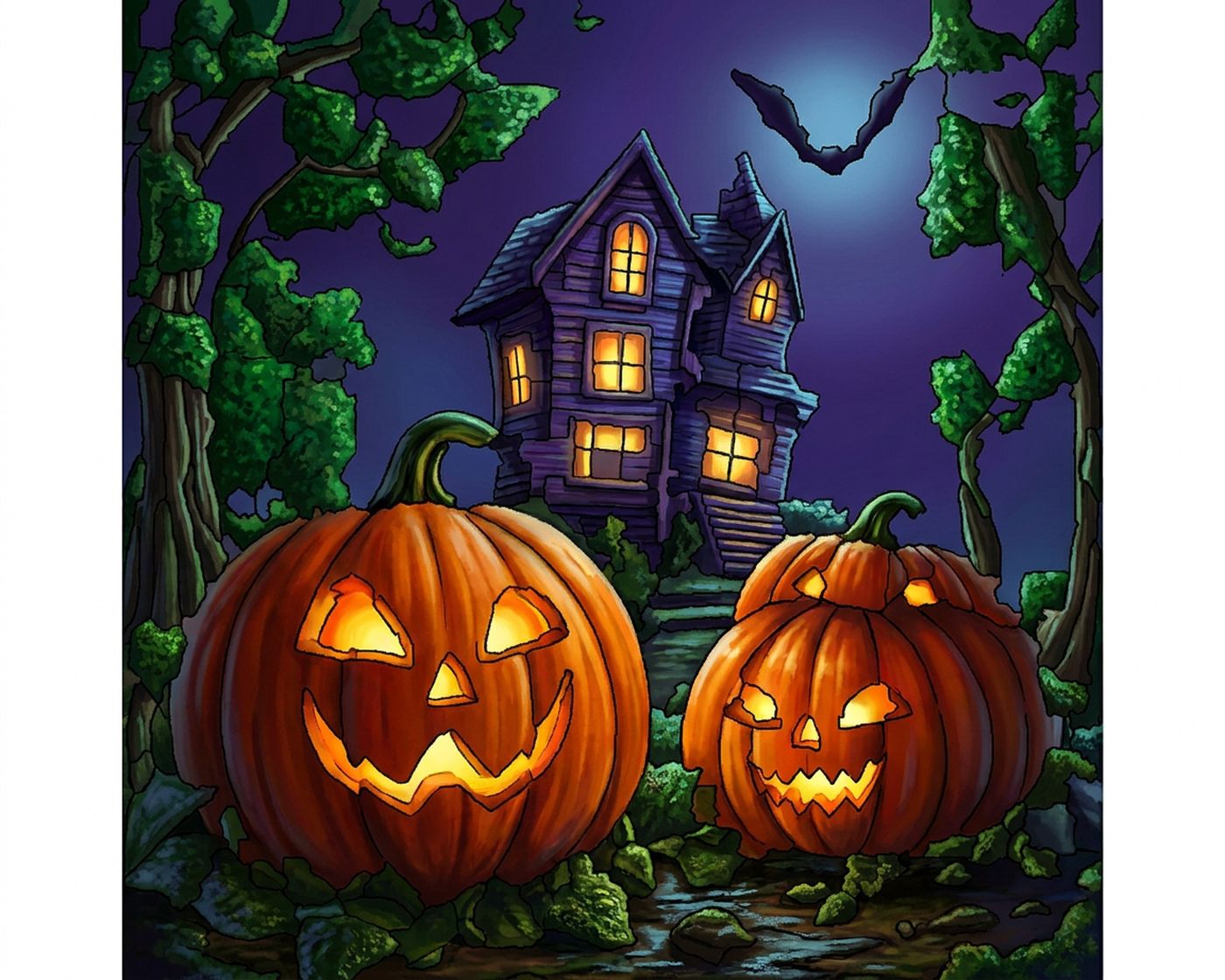 Full-colour reference for Halloween Night