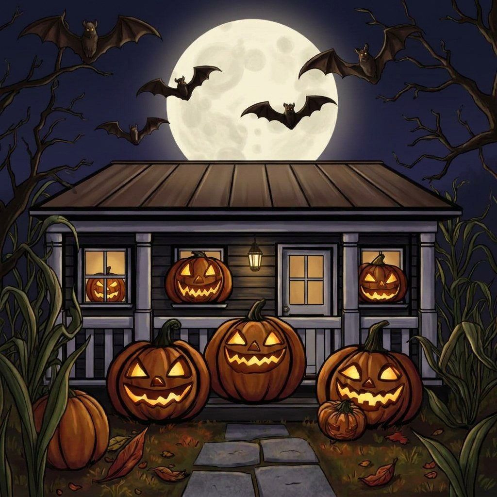 Full-colour reference for Pumpkin Porch