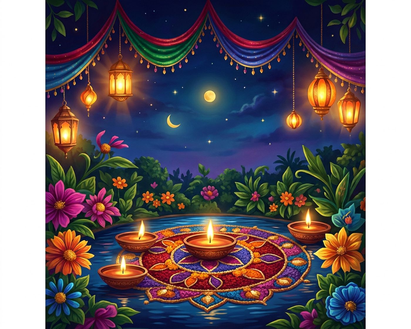 Full-colour reference for Festival of Lights