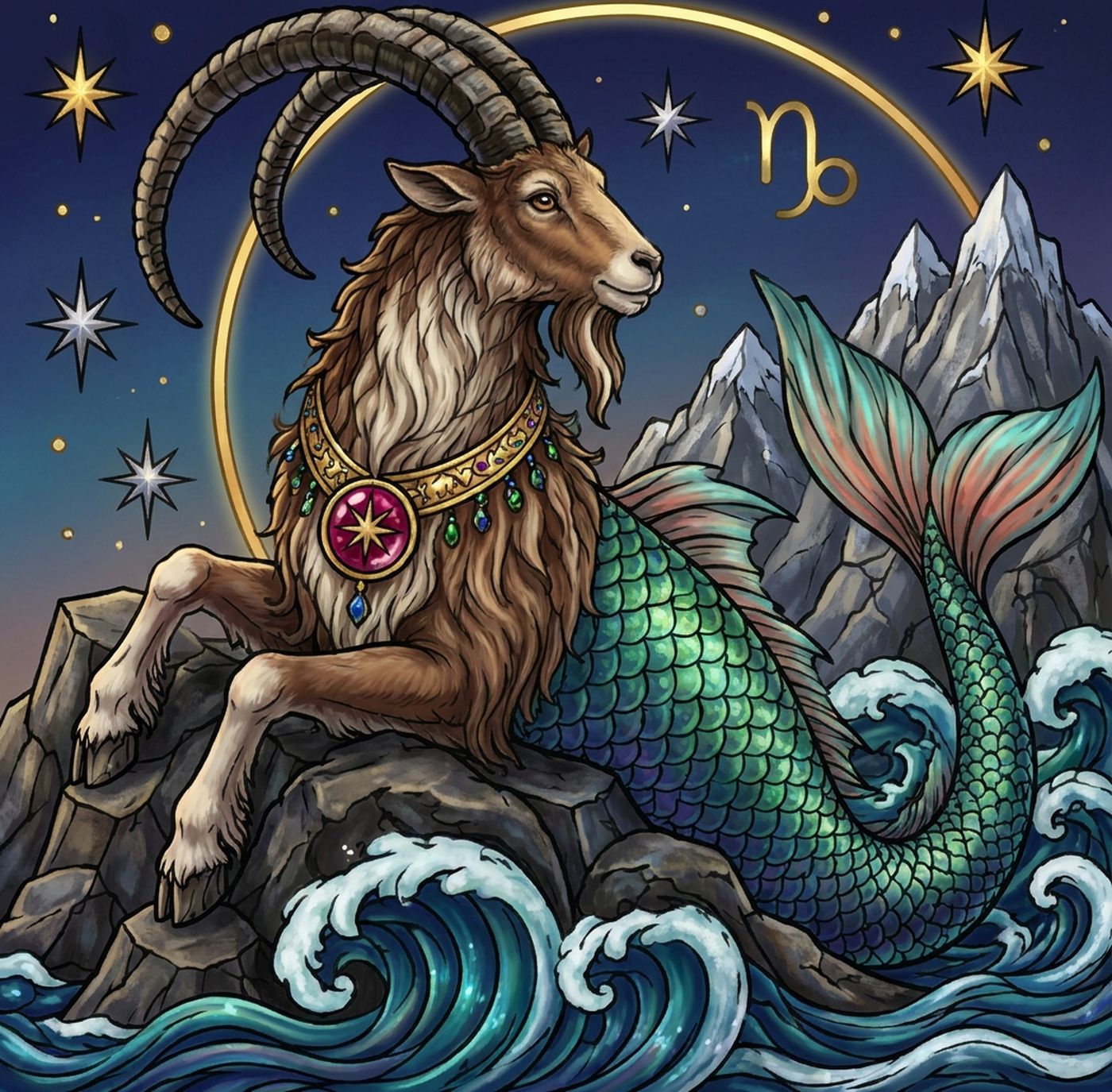 Full-colour reference for Capricorn Sea Goat