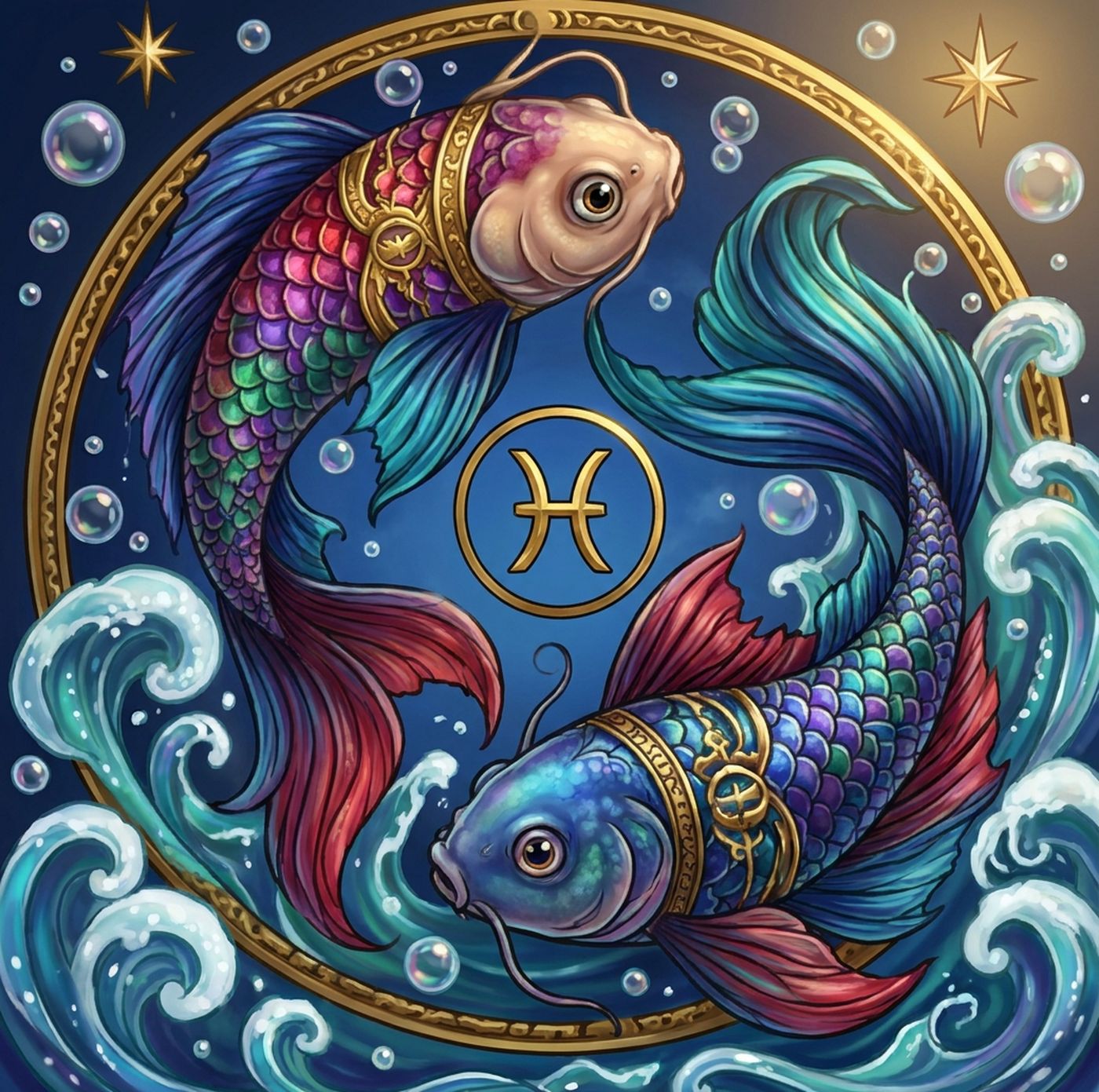 Full-colour reference for Pisces Fish Pair