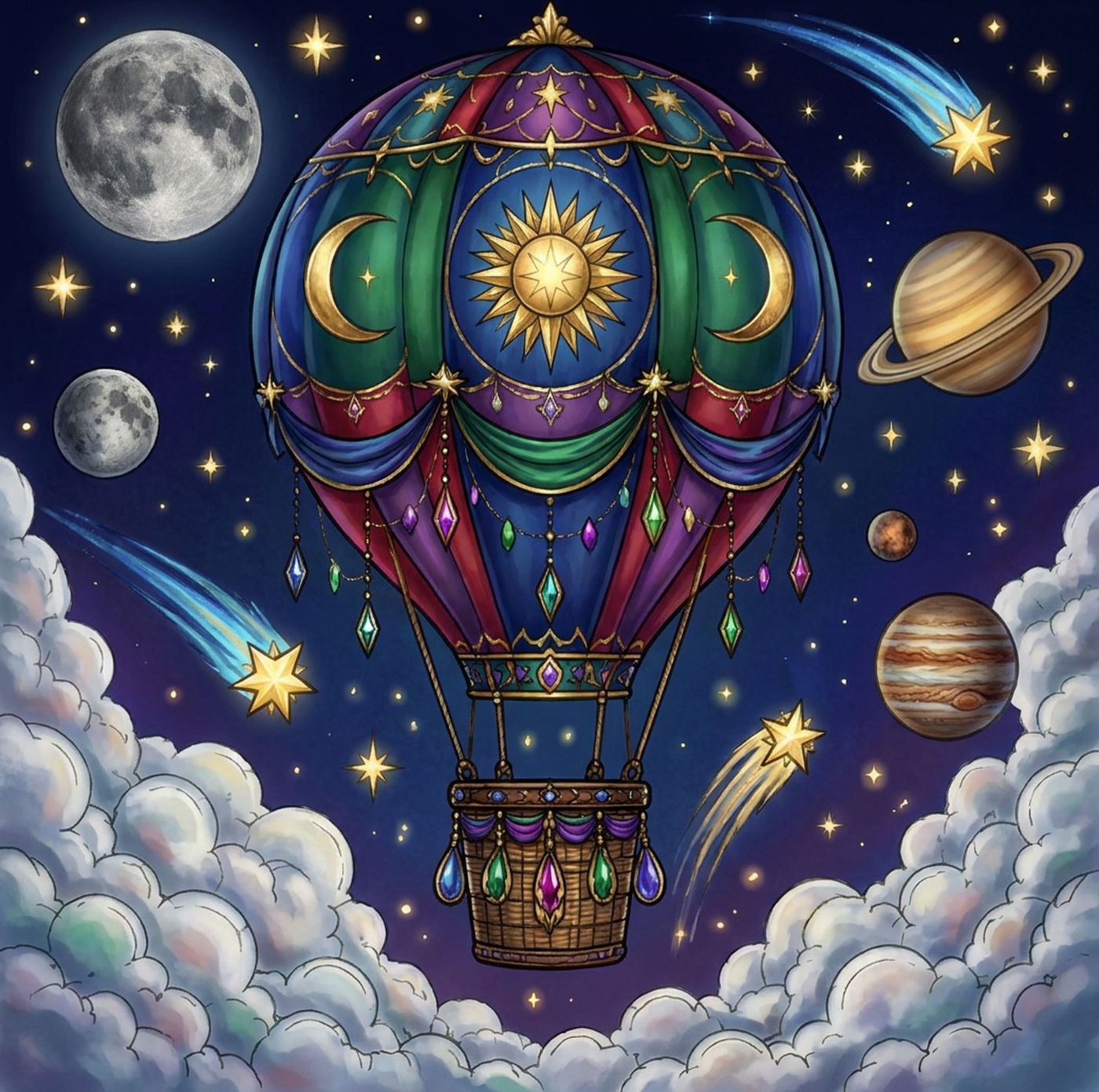 Full-colour reference for Starlit Balloon