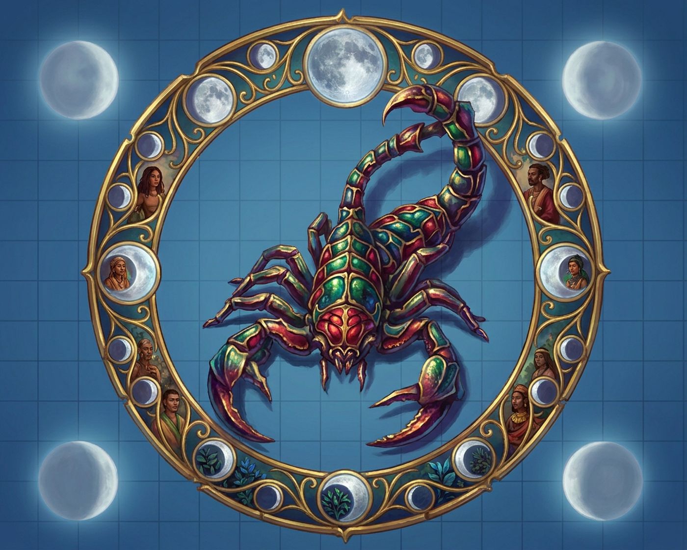 Full-colour reference for Scorpio Moons