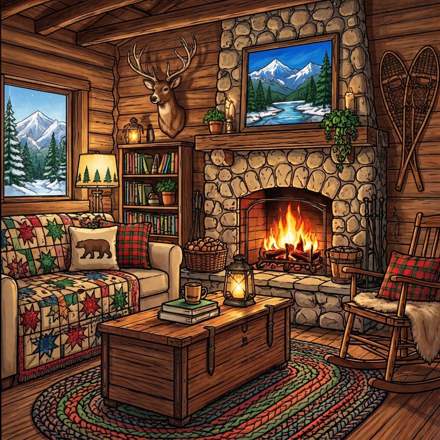 Full-colour reference for Mountain Cabin Hearth