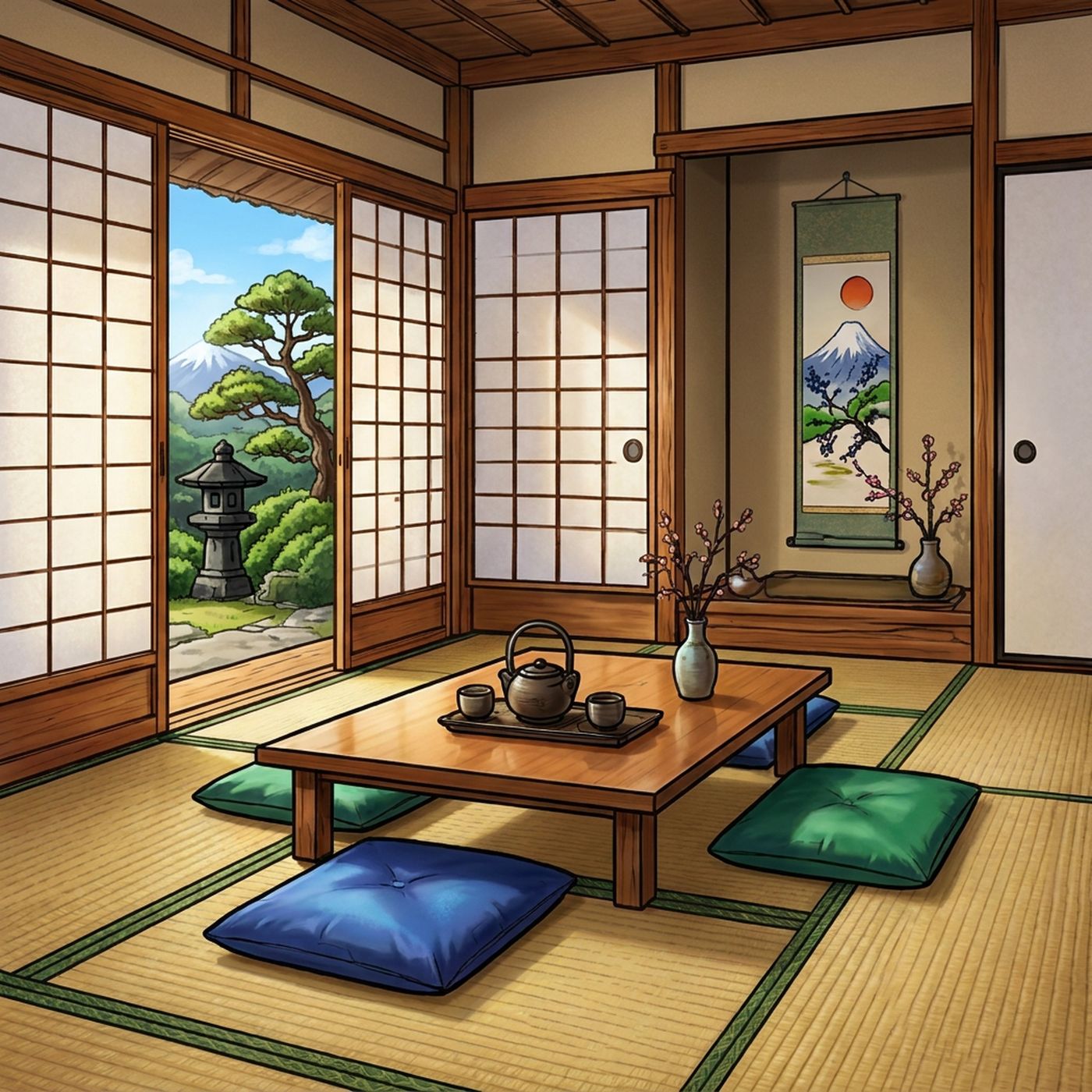 Full-colour reference for Tatami Tea Room