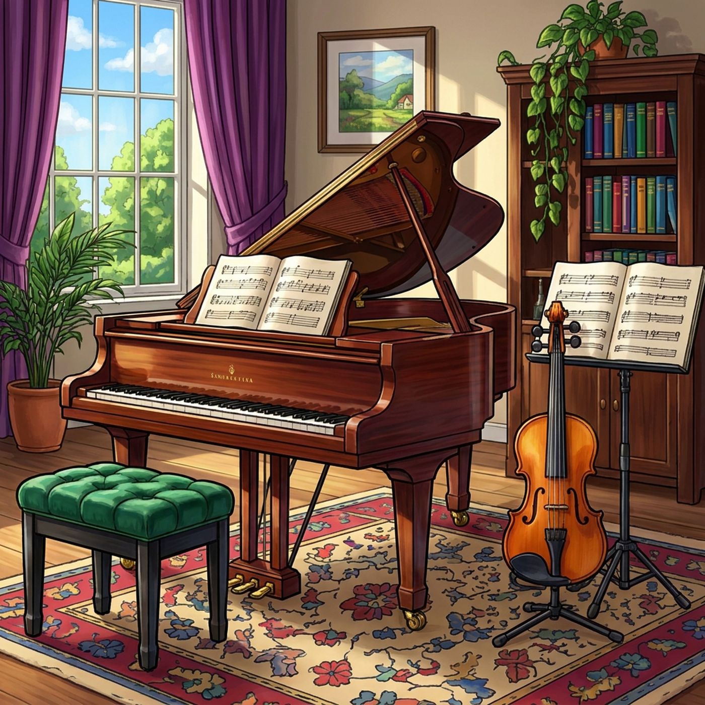 Full-colour reference for Piano Music Room