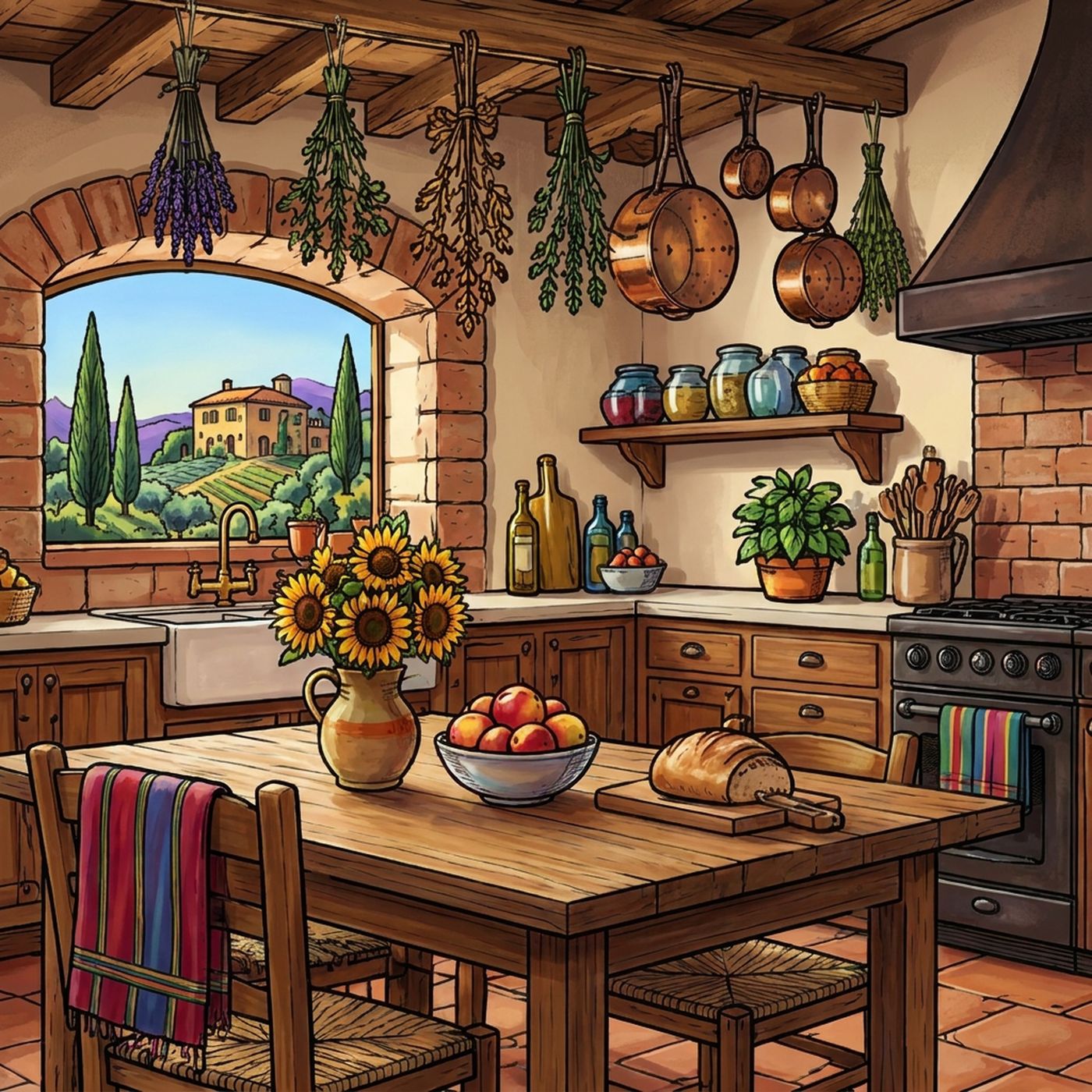Full-colour reference for Tuscan Kitchen
