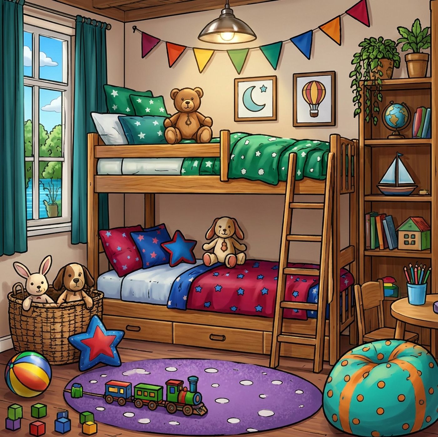 Full-colour reference for Bunk Room Playtime
