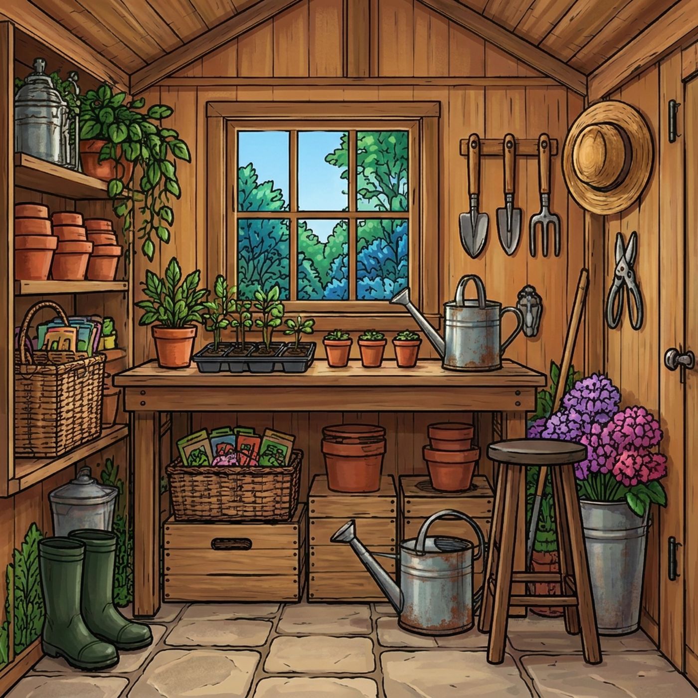 Full-colour reference for Potting Shed