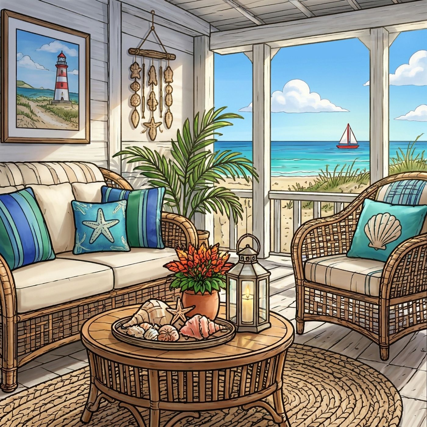 Full-colour reference for Beach House Porch