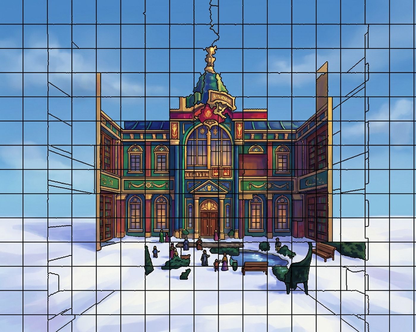 Full-colour reference for Grand Library