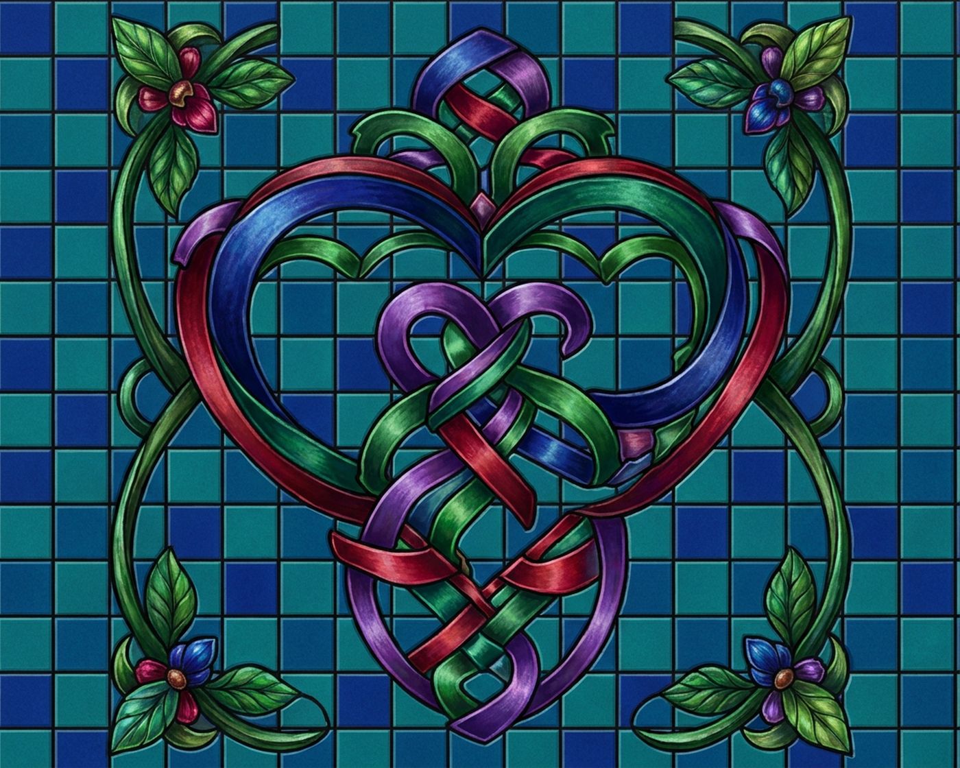 Full-colour reference for Heart Knot