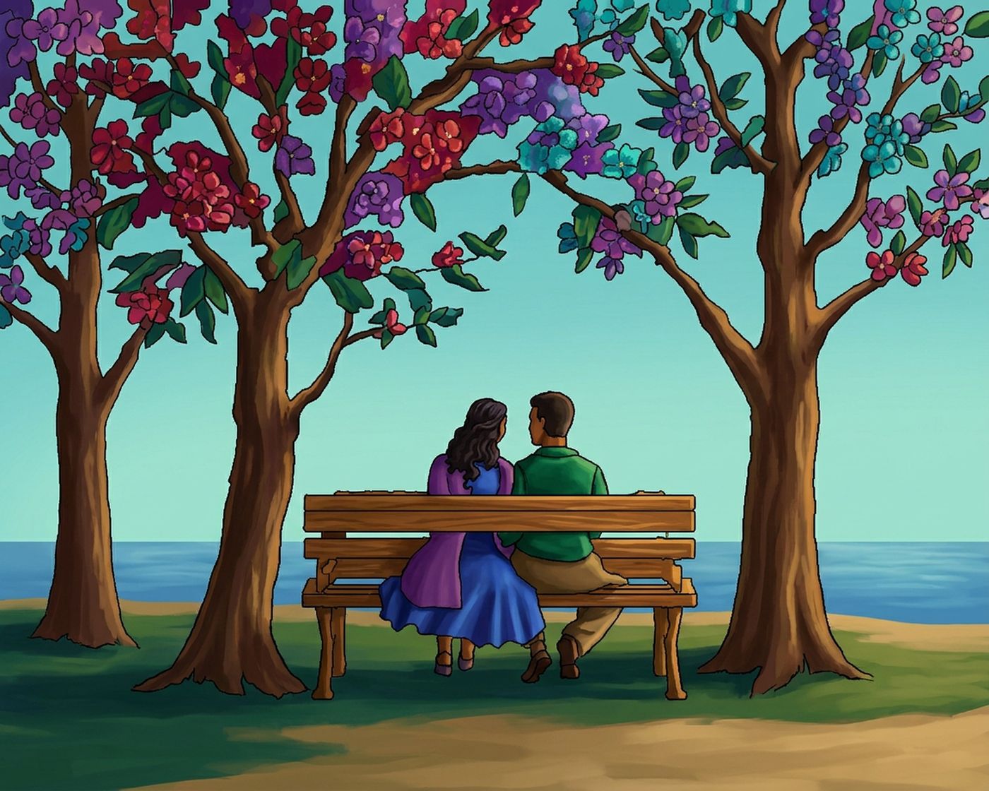 Full-colour reference for Blossom Bench