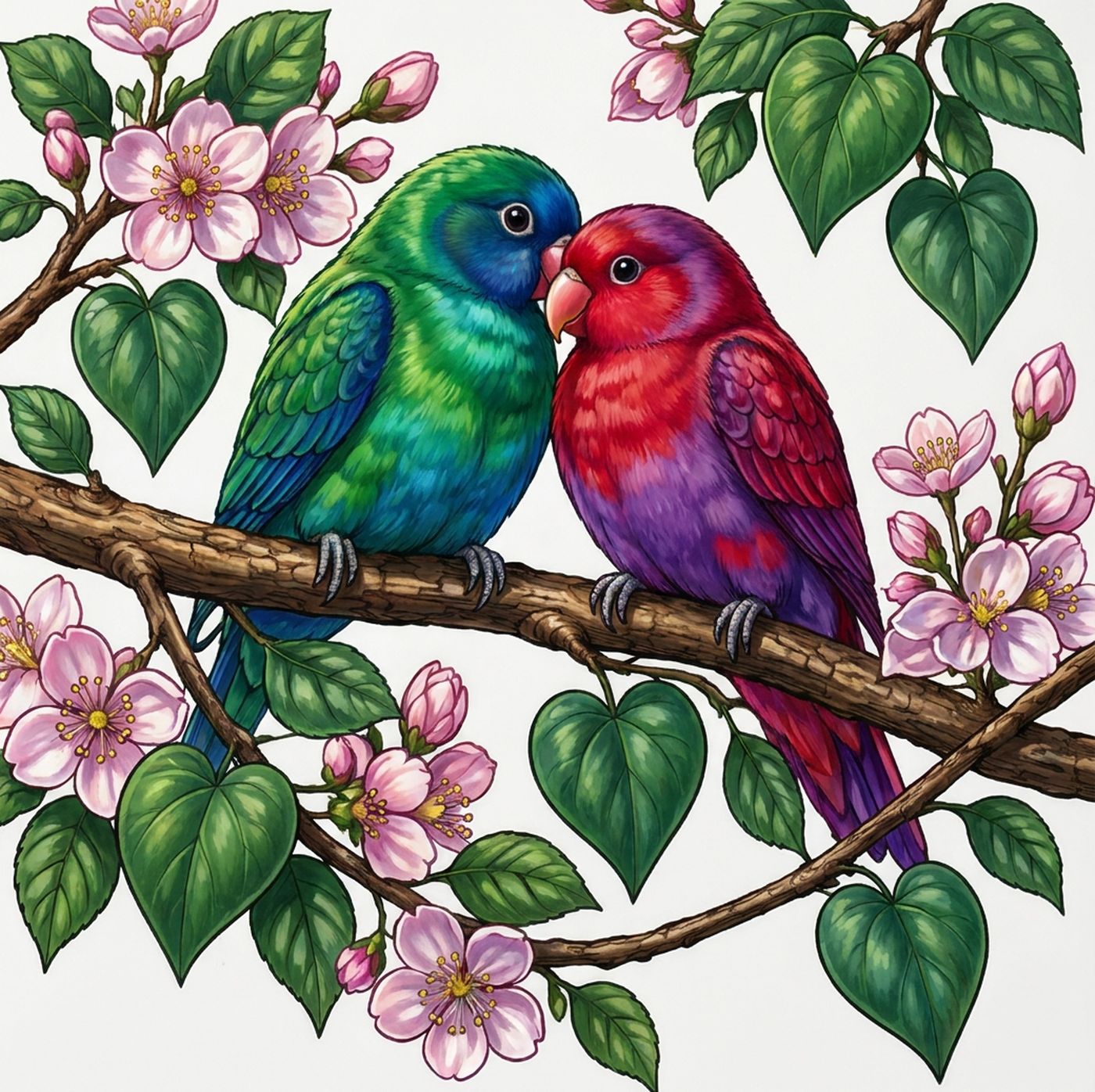 Full-colour reference for Lovebird Branch