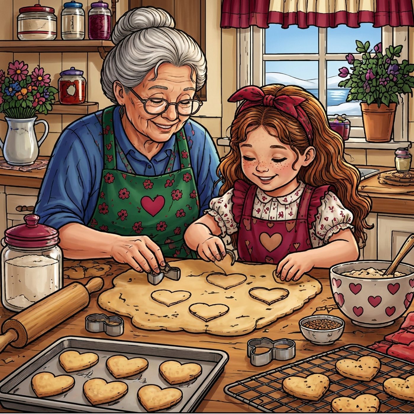 Full-colour reference for Heart Cookies