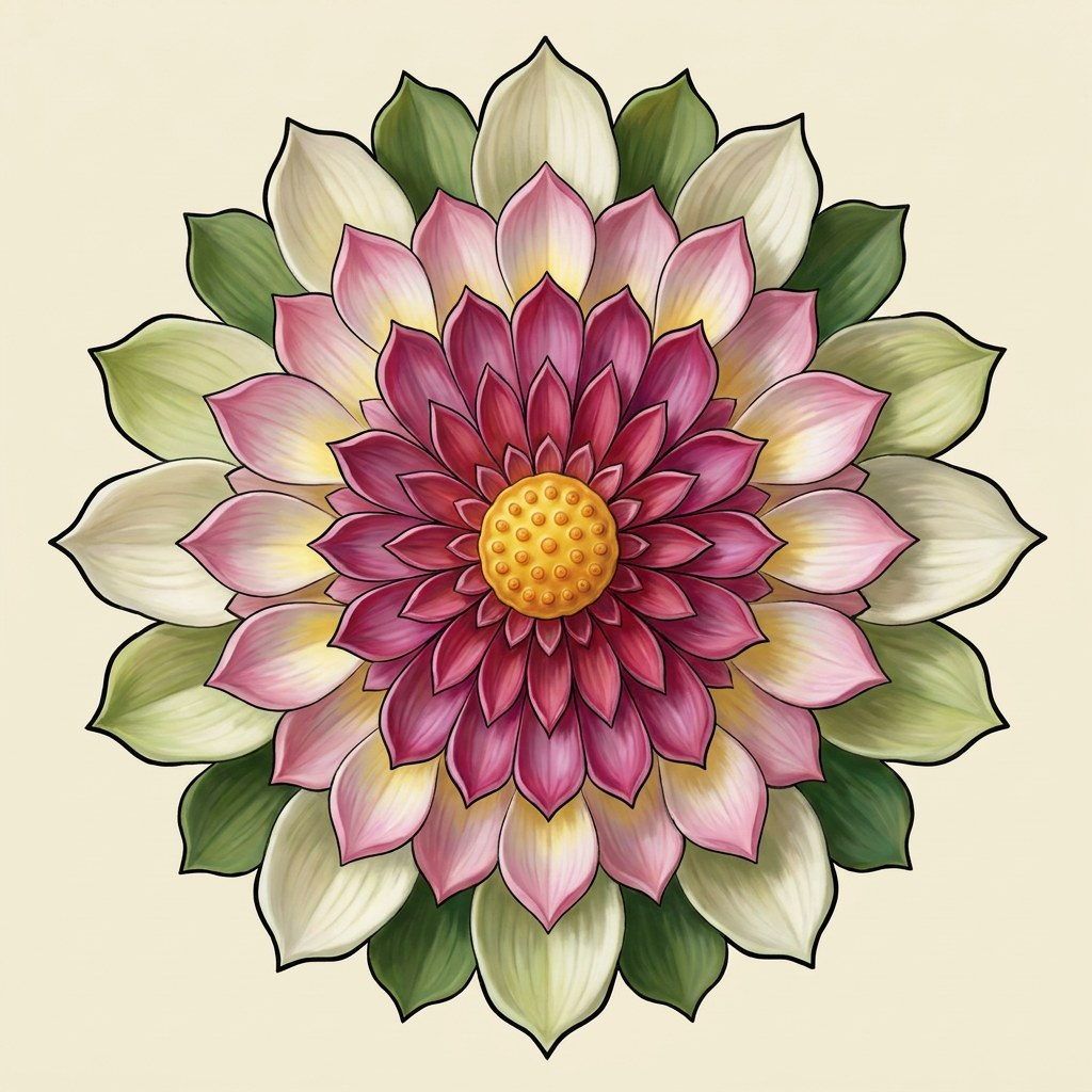 Full-colour reference for Lotus Mandala