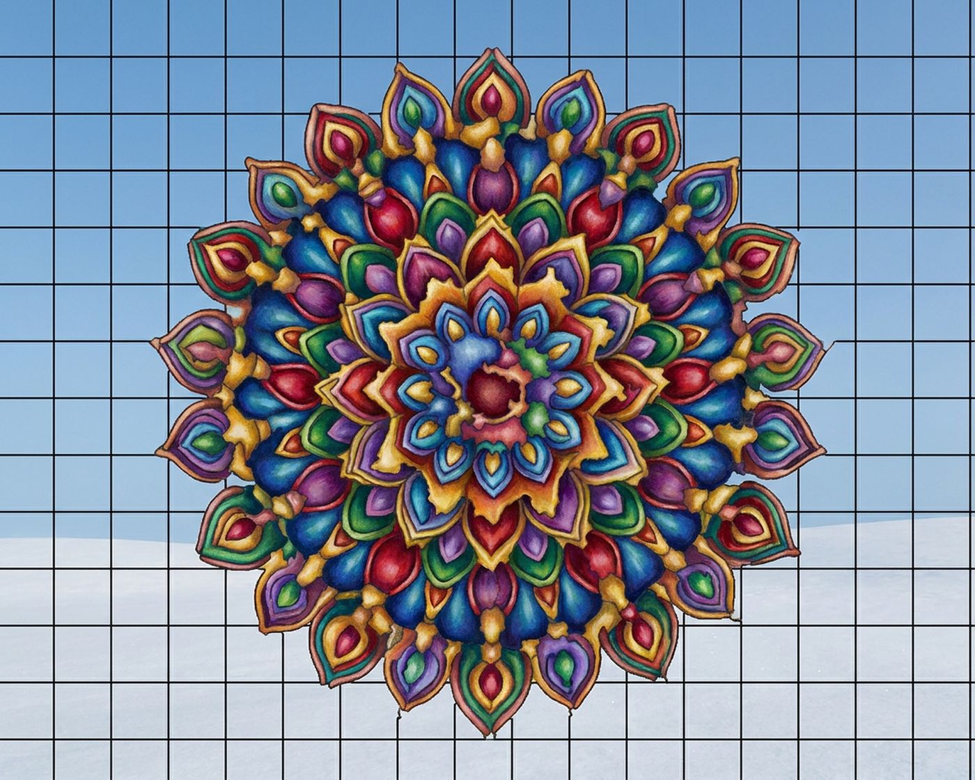 Full-colour reference for Henna Paisley