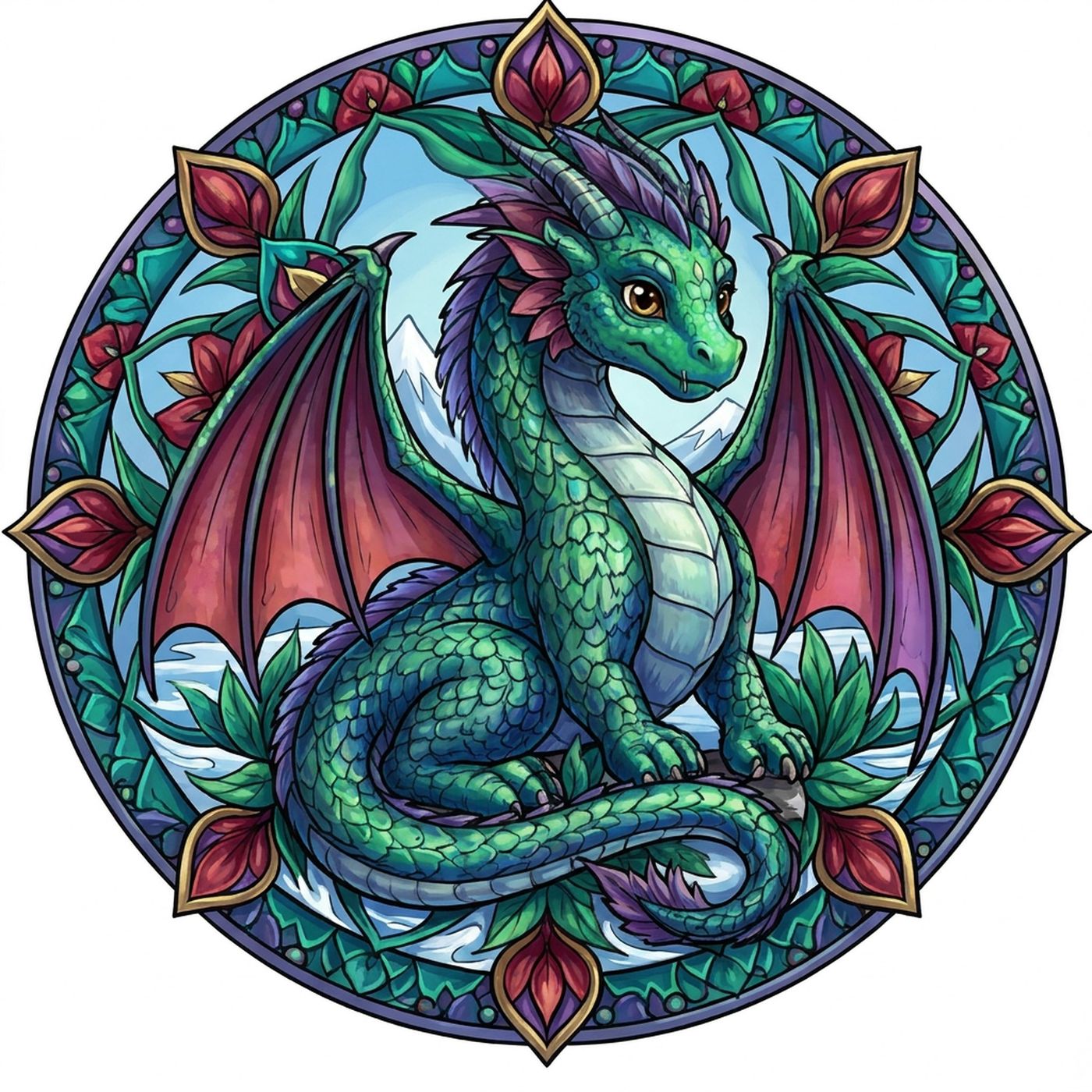 Full-colour reference for Dragon Mandala