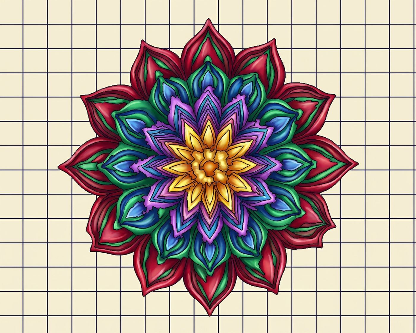 Full-colour reference for Lotus Mandala