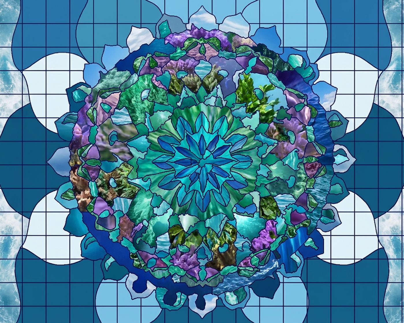 Full-colour reference for Ocean Mandala