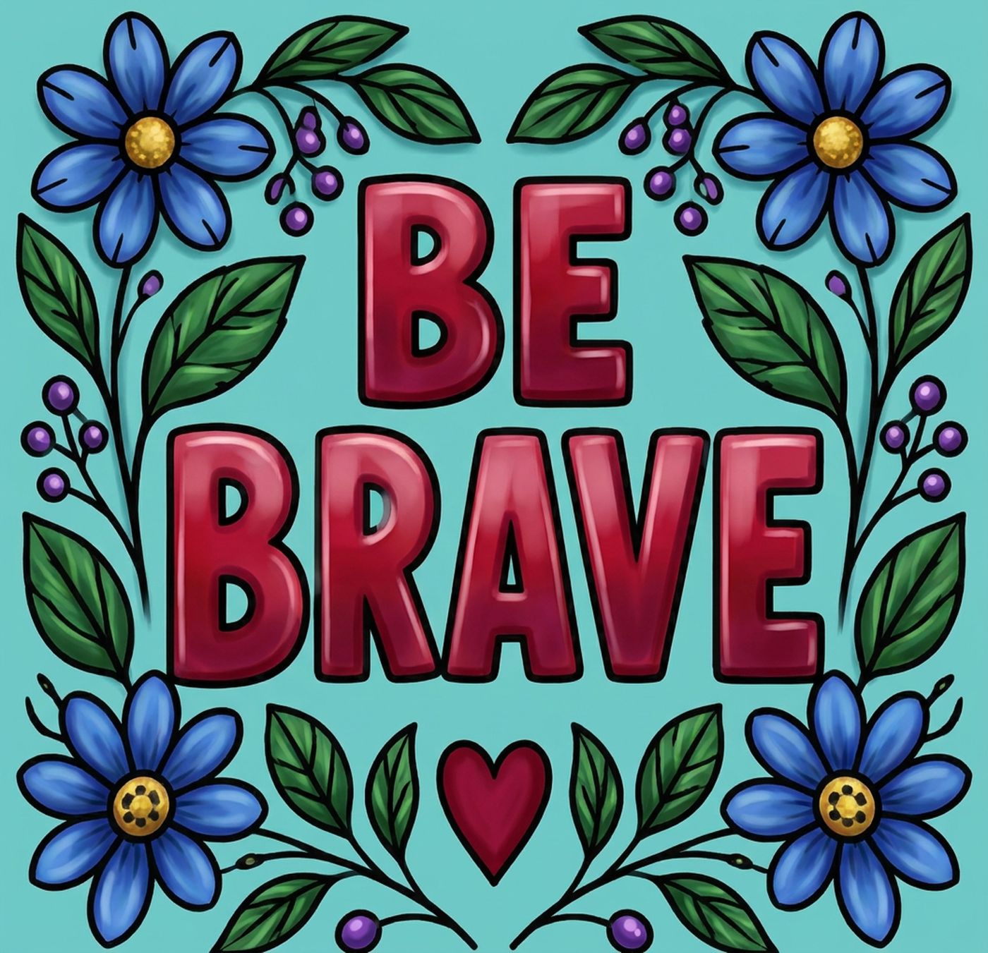 Full-colour reference for Be Brave