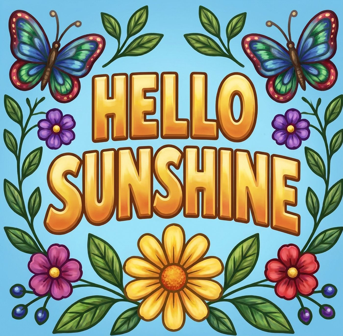 Full-colour reference for Hello Sunshine